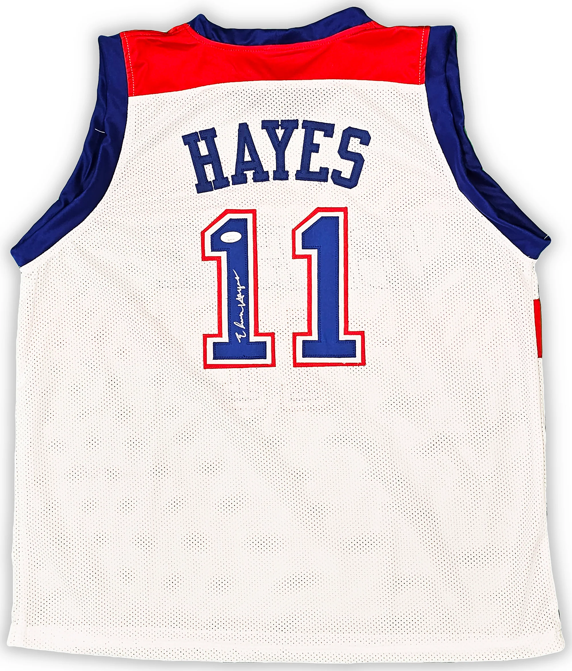 Washington Bullets Elvin Hayes Autographed White Jersey JSA Stock #215702 - Image 2
