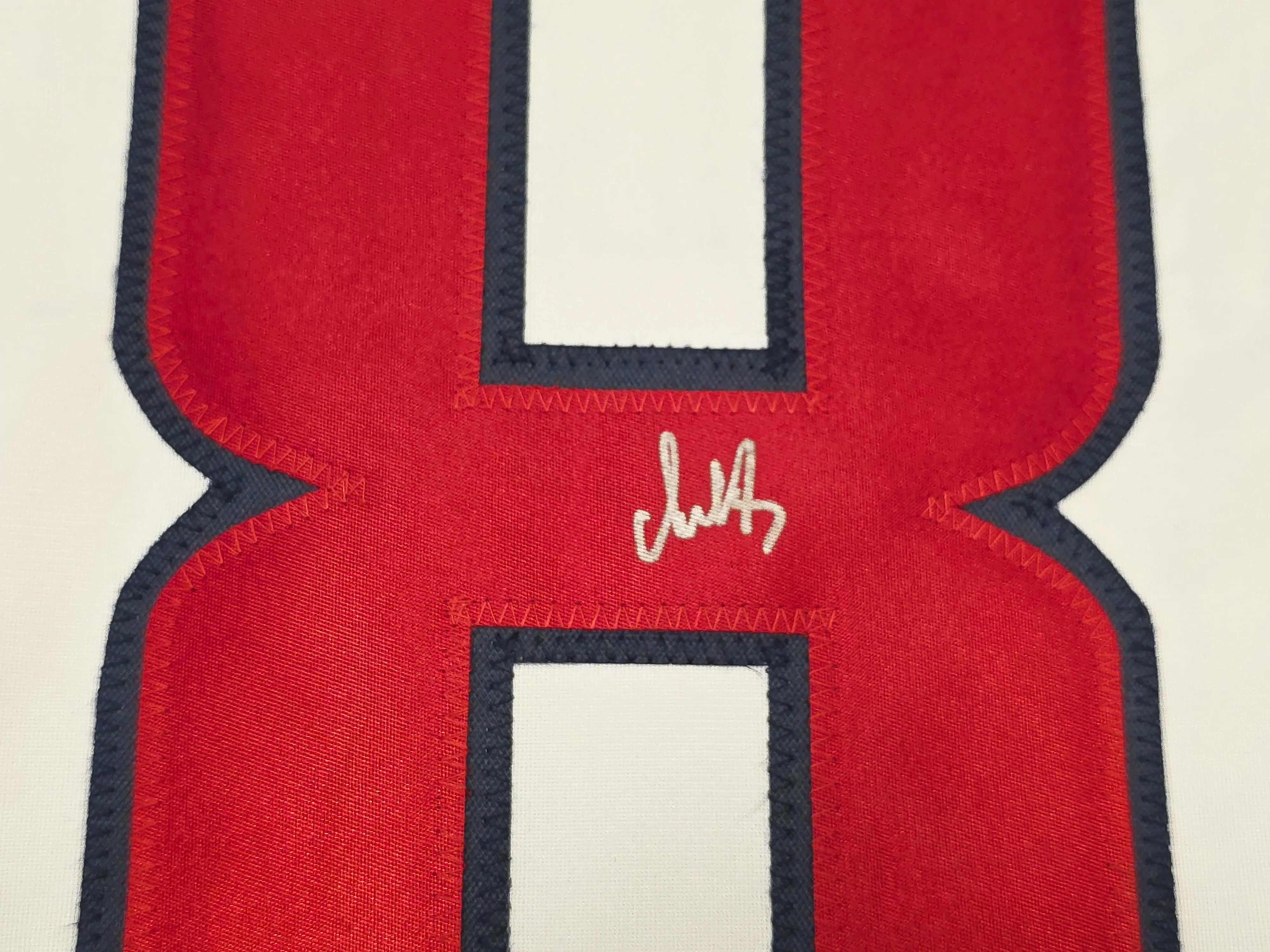 Washington Capitals Alex Ovechkin Autographed White Jersey Beckett BAS QR Stock #261918 - Image 3