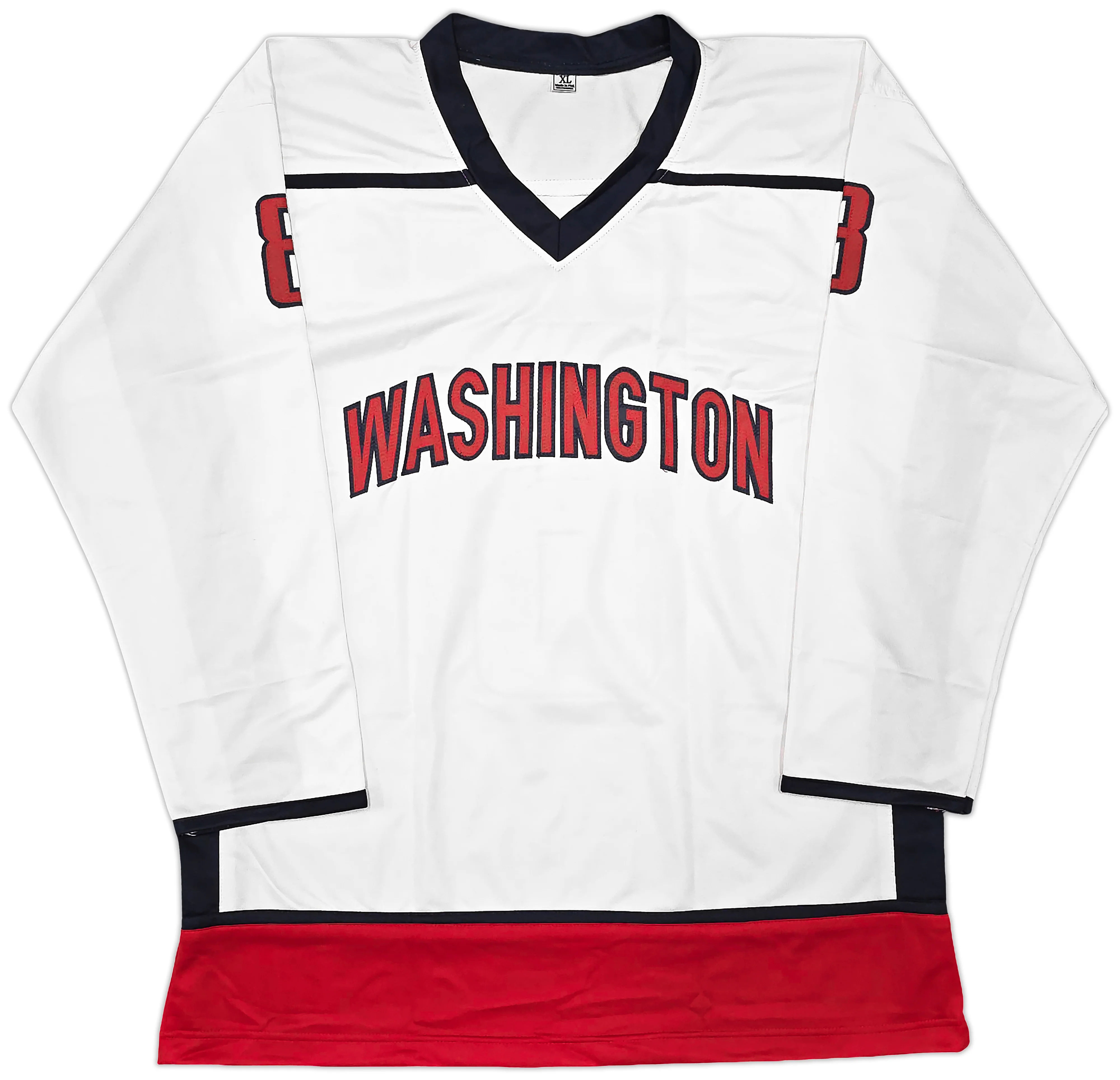 Washington Capitals Alex Ovechkin Autographed White Jersey Beckett BAS QR Stock #261918 - Image 5