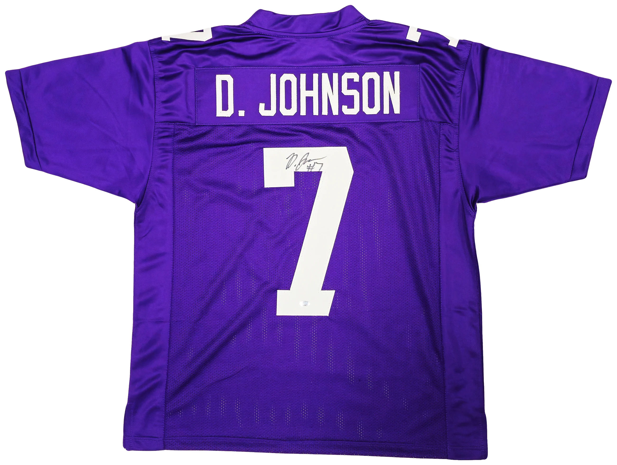 Washington Huskies Dillon Johnson Autographed Purple Jersey MCS Holo Stock #222081 - Image 2