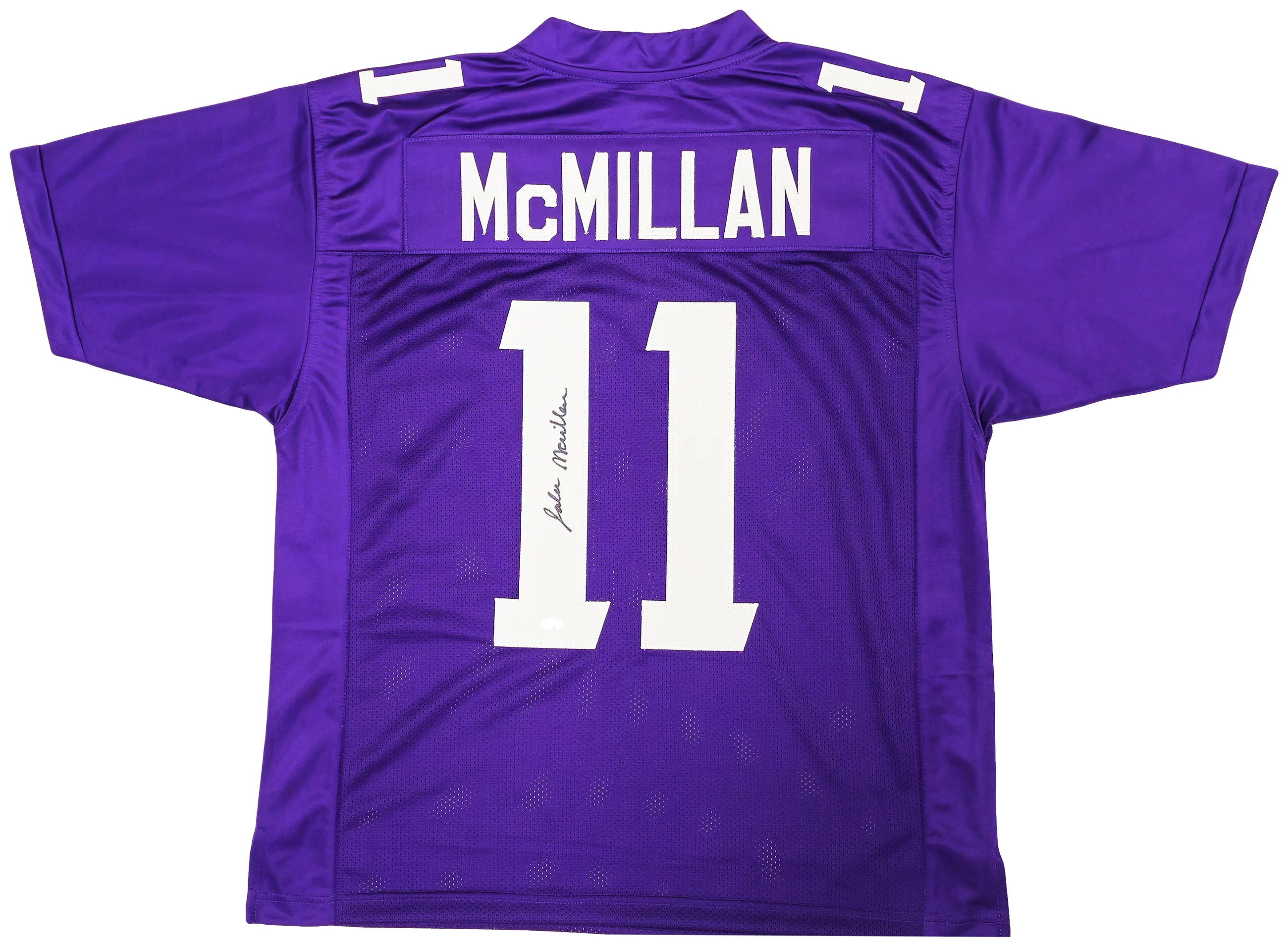 Washington Huskies Jalen McMillan Autographed Purple Jersey MCS Holo Stock #222069 - Image 2