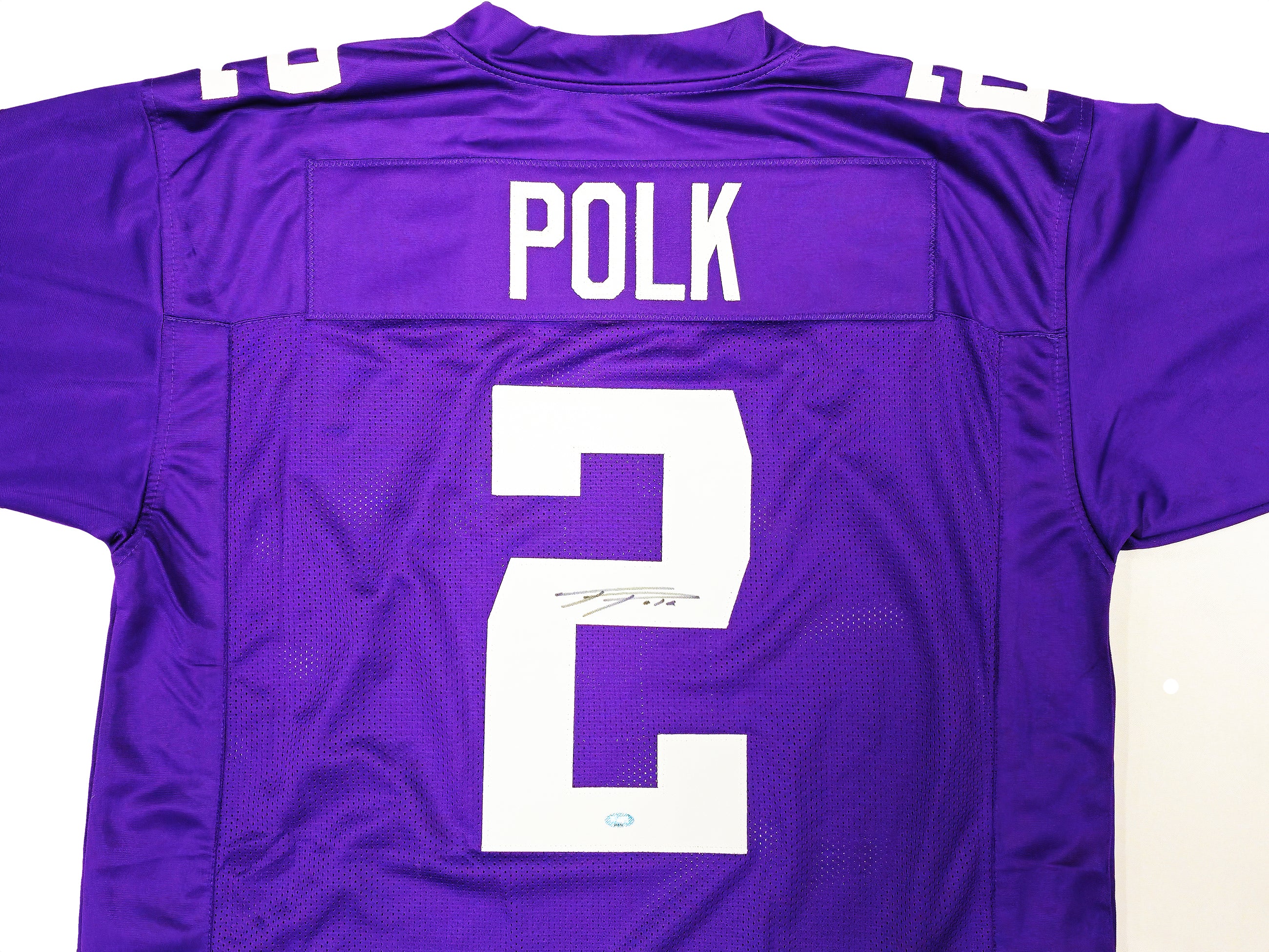 Washington Huskies Ja'Lynn Polk Autographed Purple Jersey MCS Holo Stock #222062 - Image 3