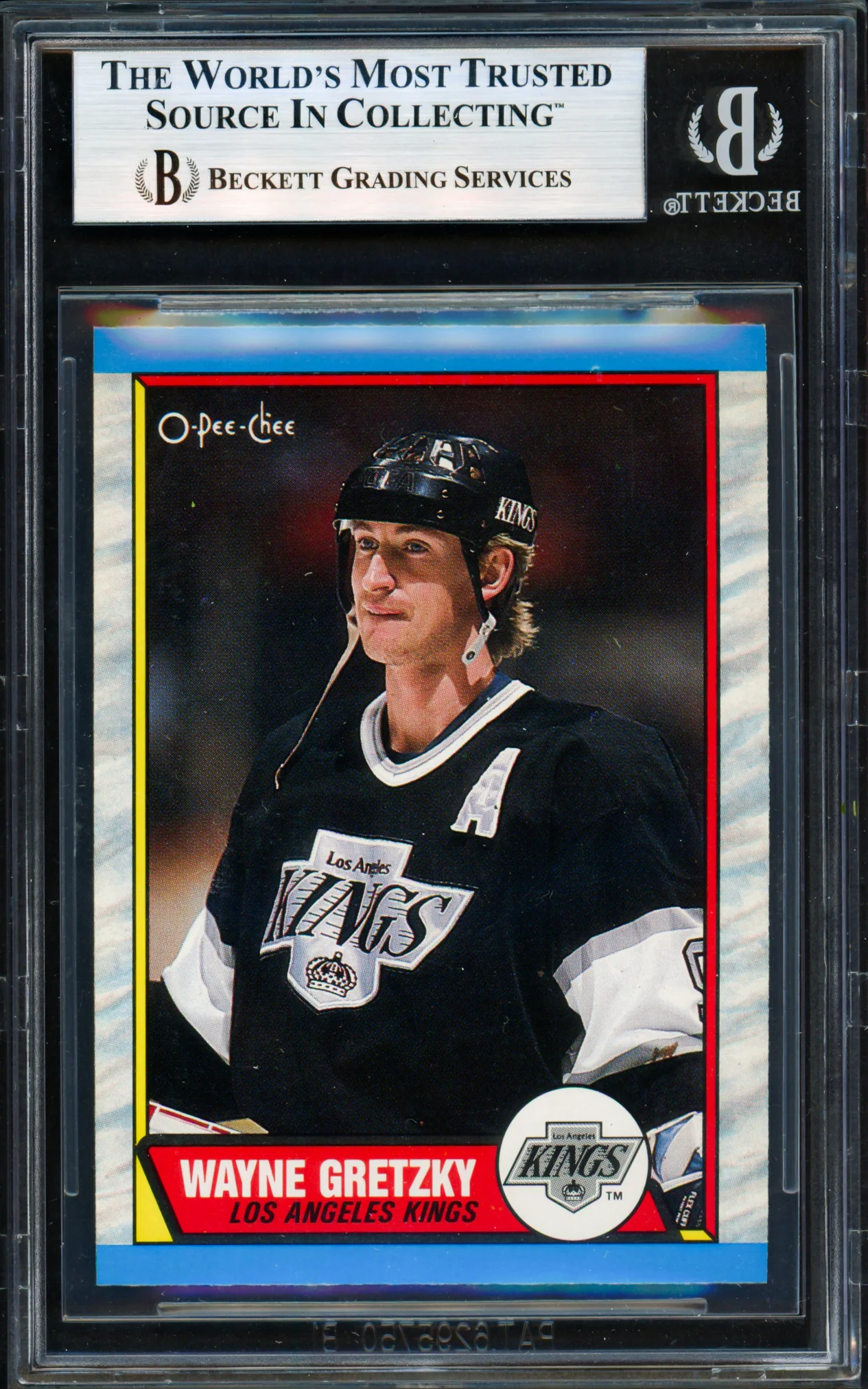 Wayne Gretzky Autographed 1989-90 O-Pee-Chee Card #156 Los Angeles Kings (Signed on Back) Beckett BAS #19394853 - Image 2
