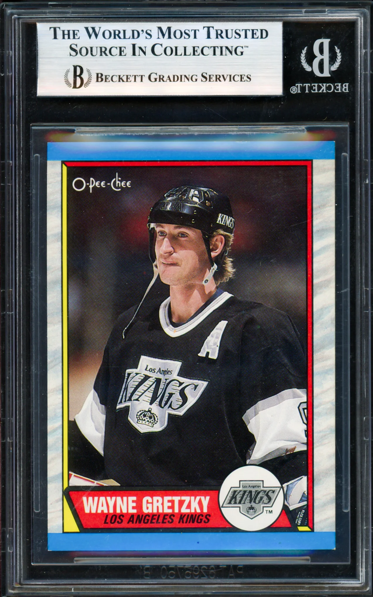 Wayne Gretzky Autographed 1989-90 O-Pee-Chee Card #156 Los Angeles Kings (Signed on Back) Beckett BAS #19394855 - Image 2