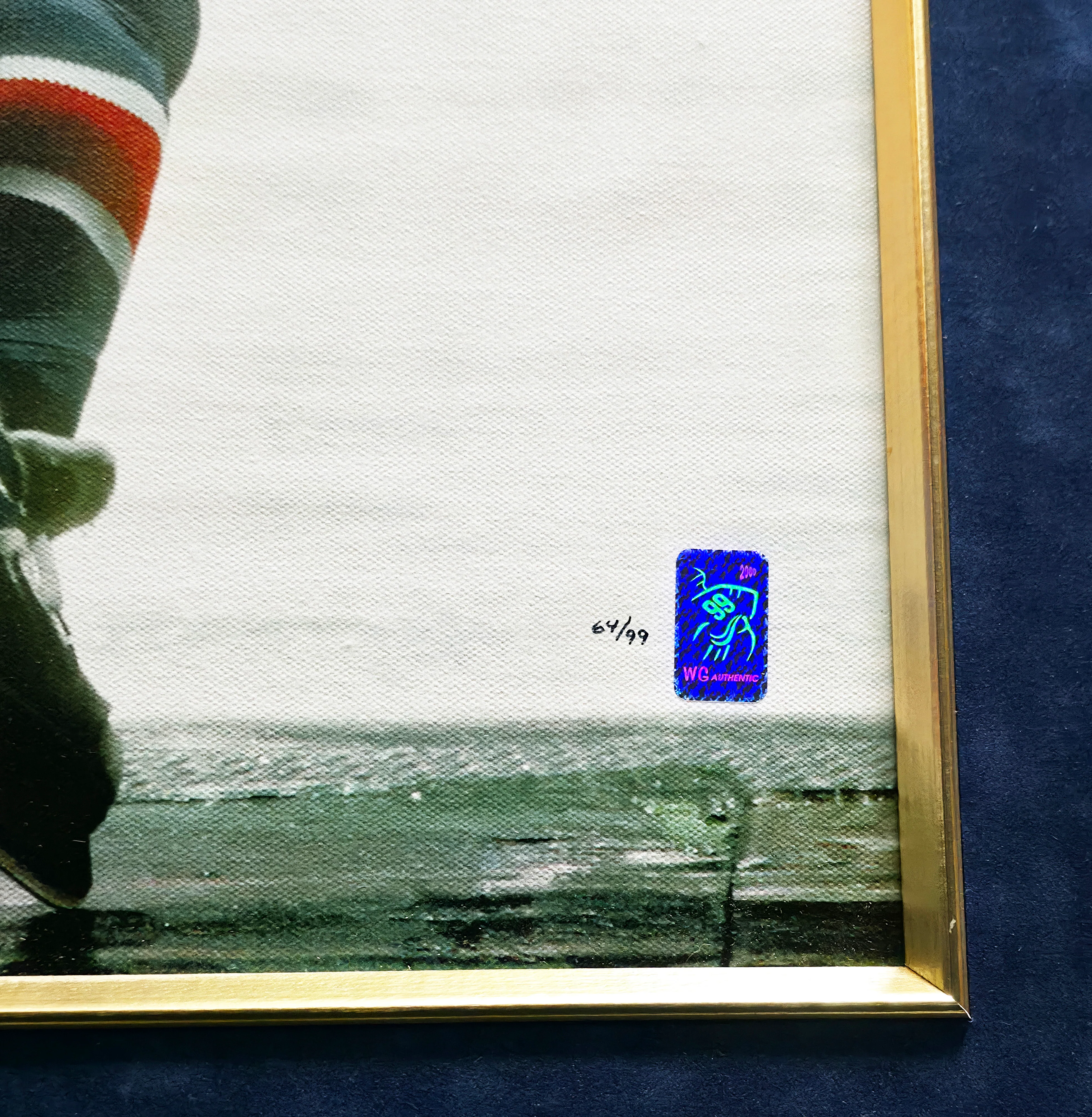 Wayne Gretzky Autographed Framed 18x25 Canvas New York Rangers #64/99 Beckett BAS #AE16375 - Image 4