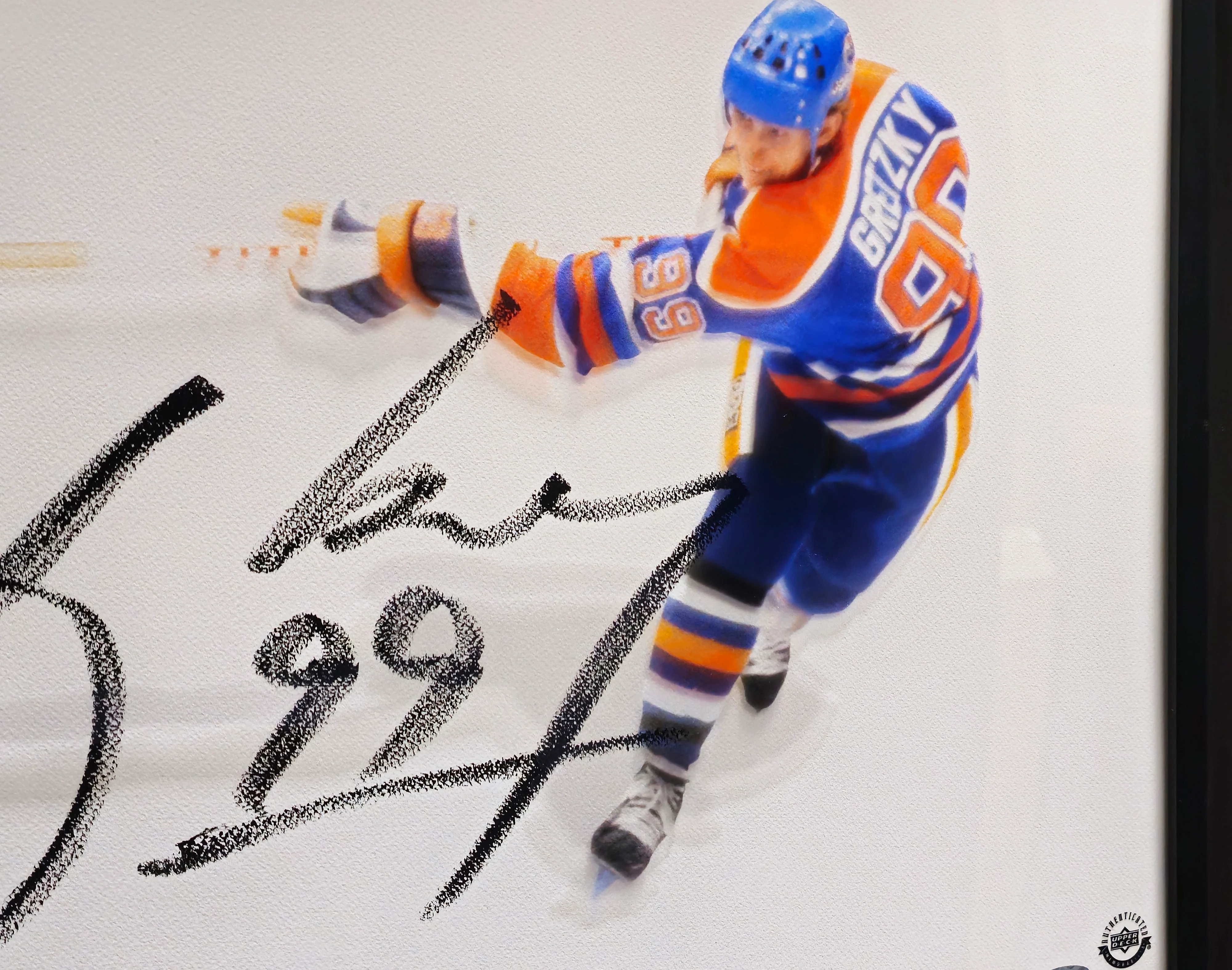 Wayne Gretzky Autographed Framed 20x46 "The Show" Poster Photo Edmonton Oilers "99" UDA Holo #BAM20025 - Image 5