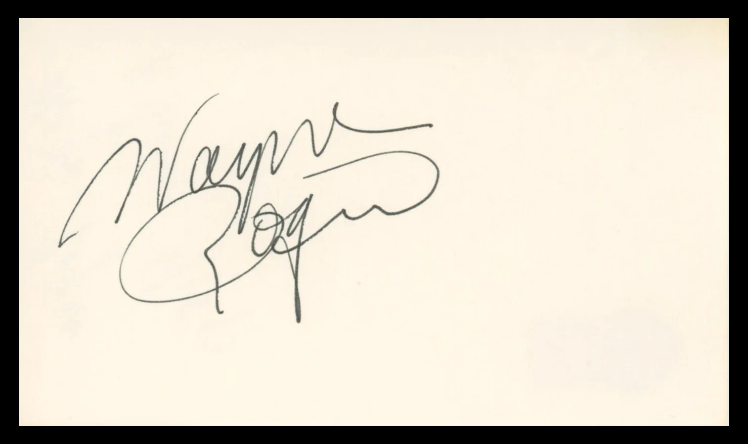 Wayne Rogers M*A*S*H Authentic Signed 3x5 Index Card Autographed BAS #BV02152 - Image 2