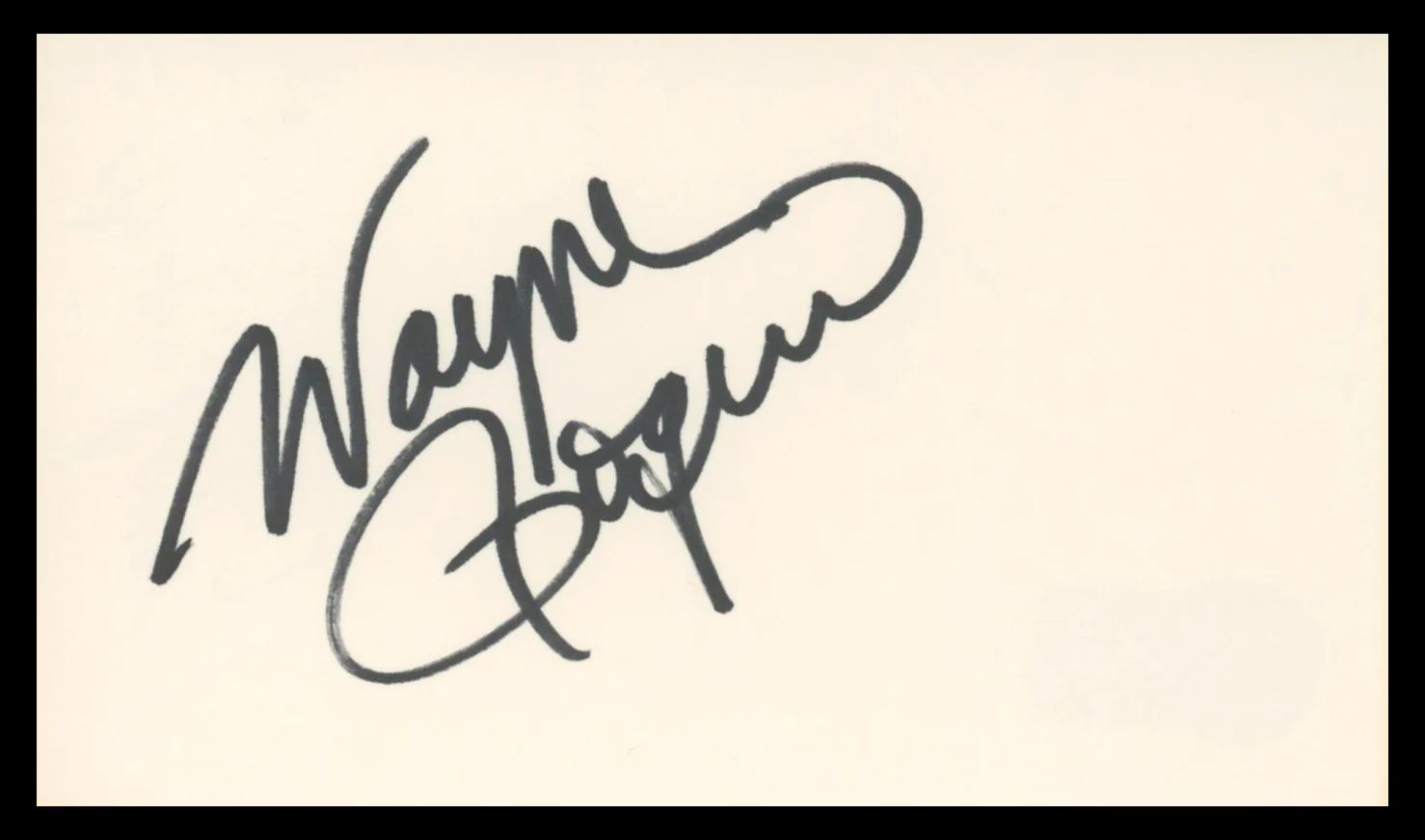 Wayne Rogers M*A*S*H Authentic Signed 3x5 Index Card Autographed BAS #BV02153 - Image 2
