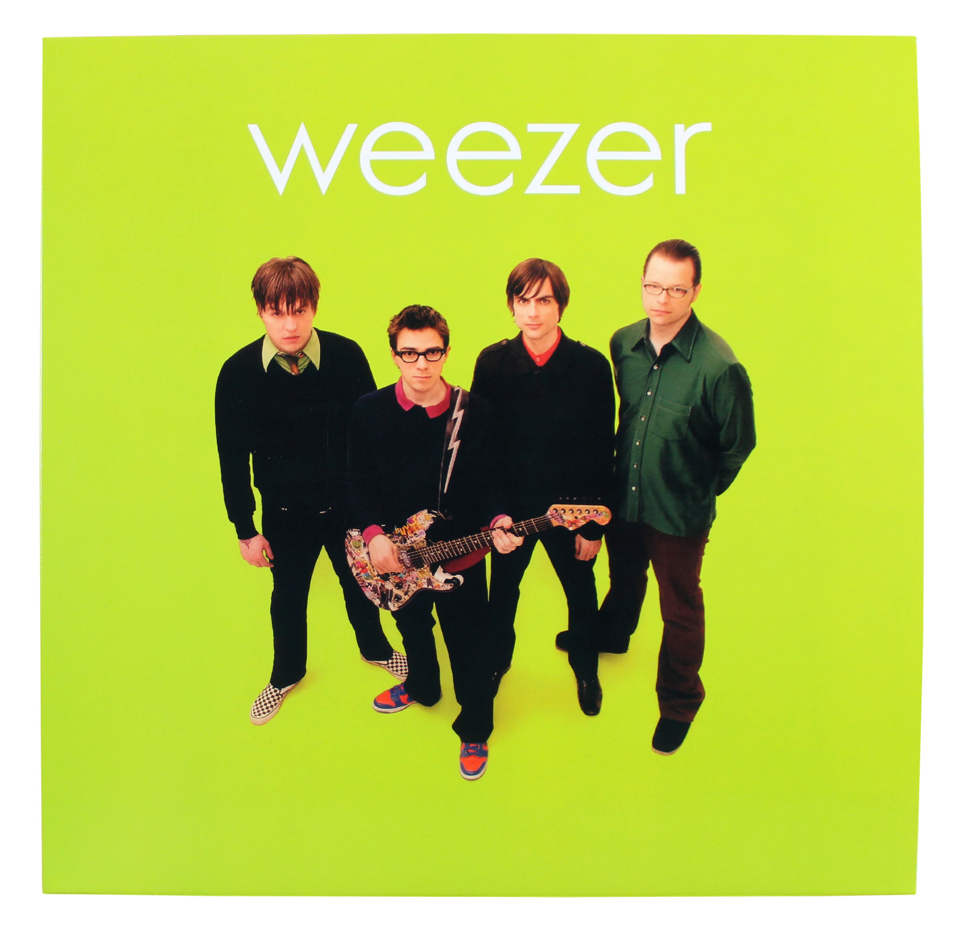 Weezer (4) Cuomo, Welsh, Bell & Wilson Signed Green Album Flat JSA #CL51538 - Image 6