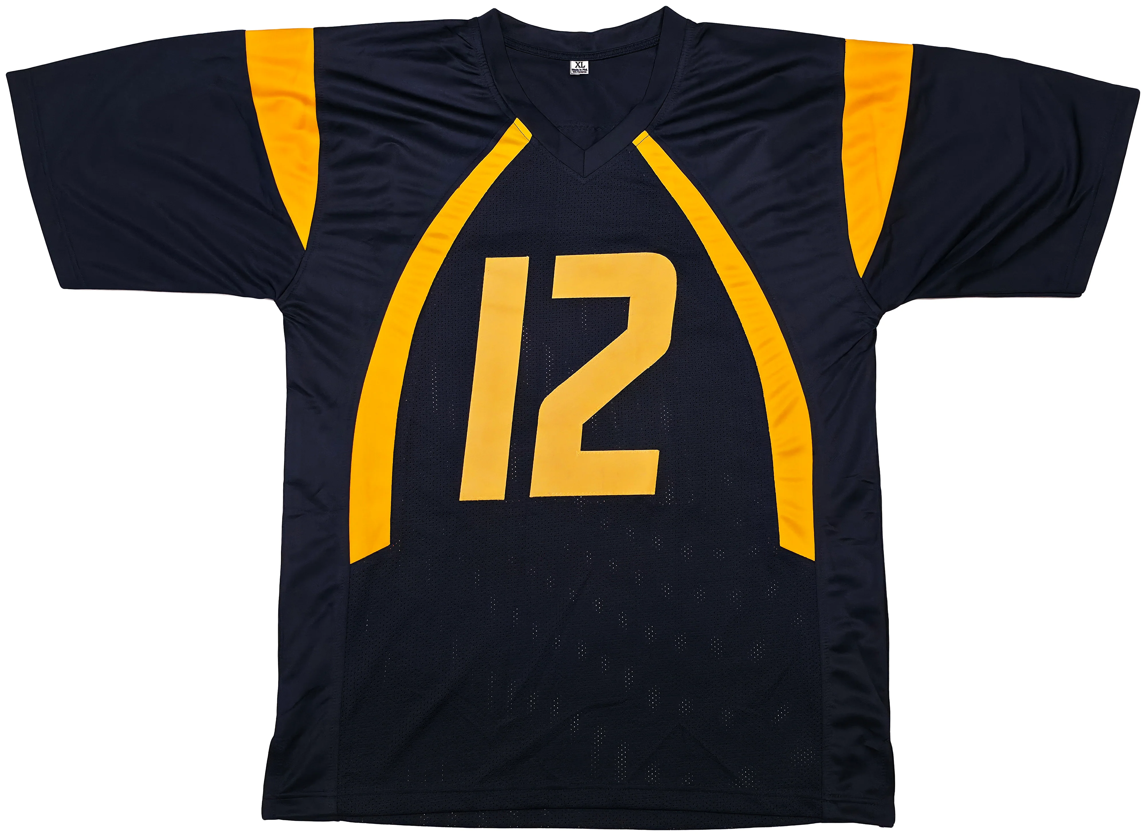 West Virginia Mountaineer Geno Smith Autographed Blue Jersey Beckett BAS Witness Stock #254165 - Image 4