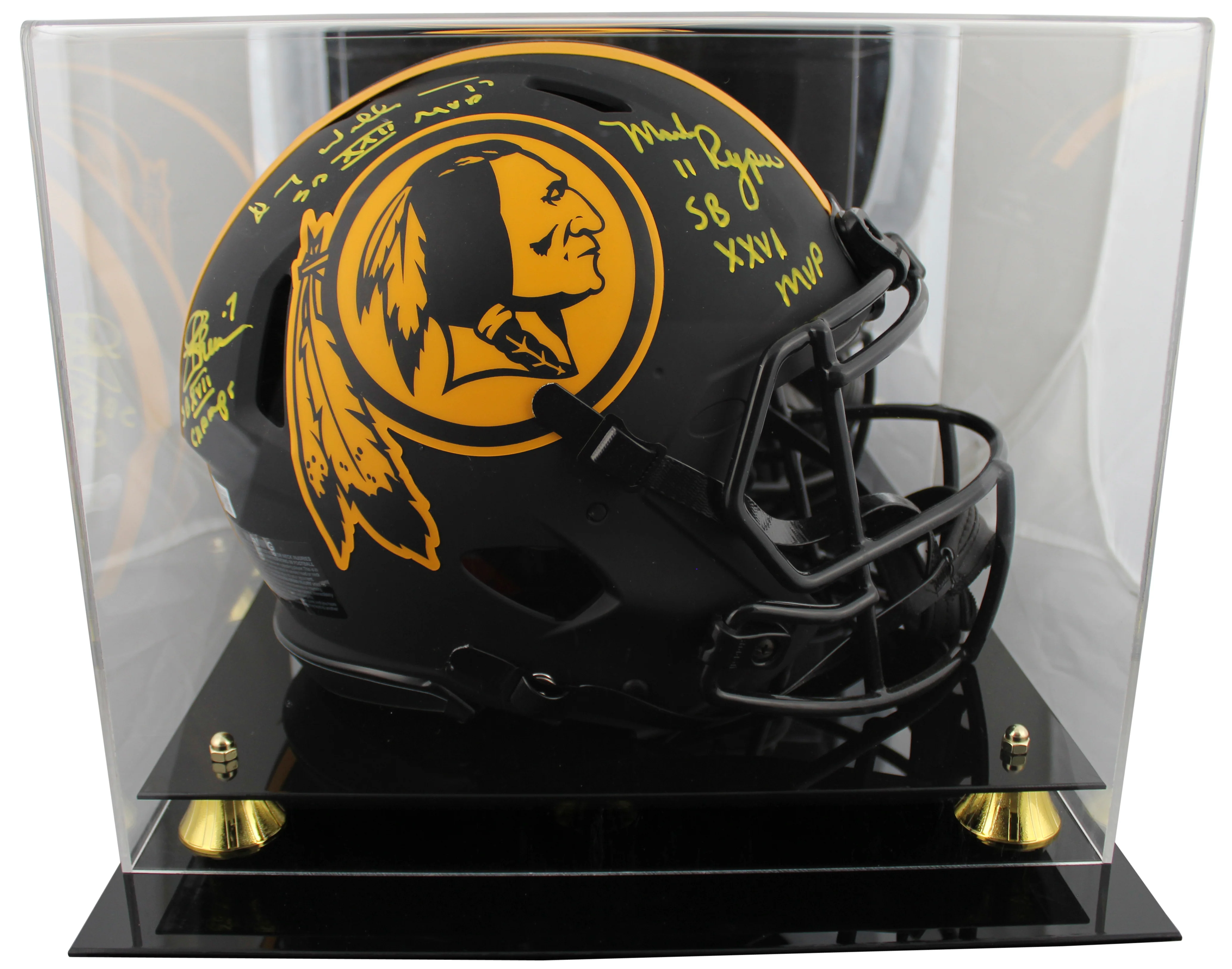 WFT SB QBs (3) Signed Eclipse Full Size Speed Proline Helmet W/ Case BAS Witness - Image 2