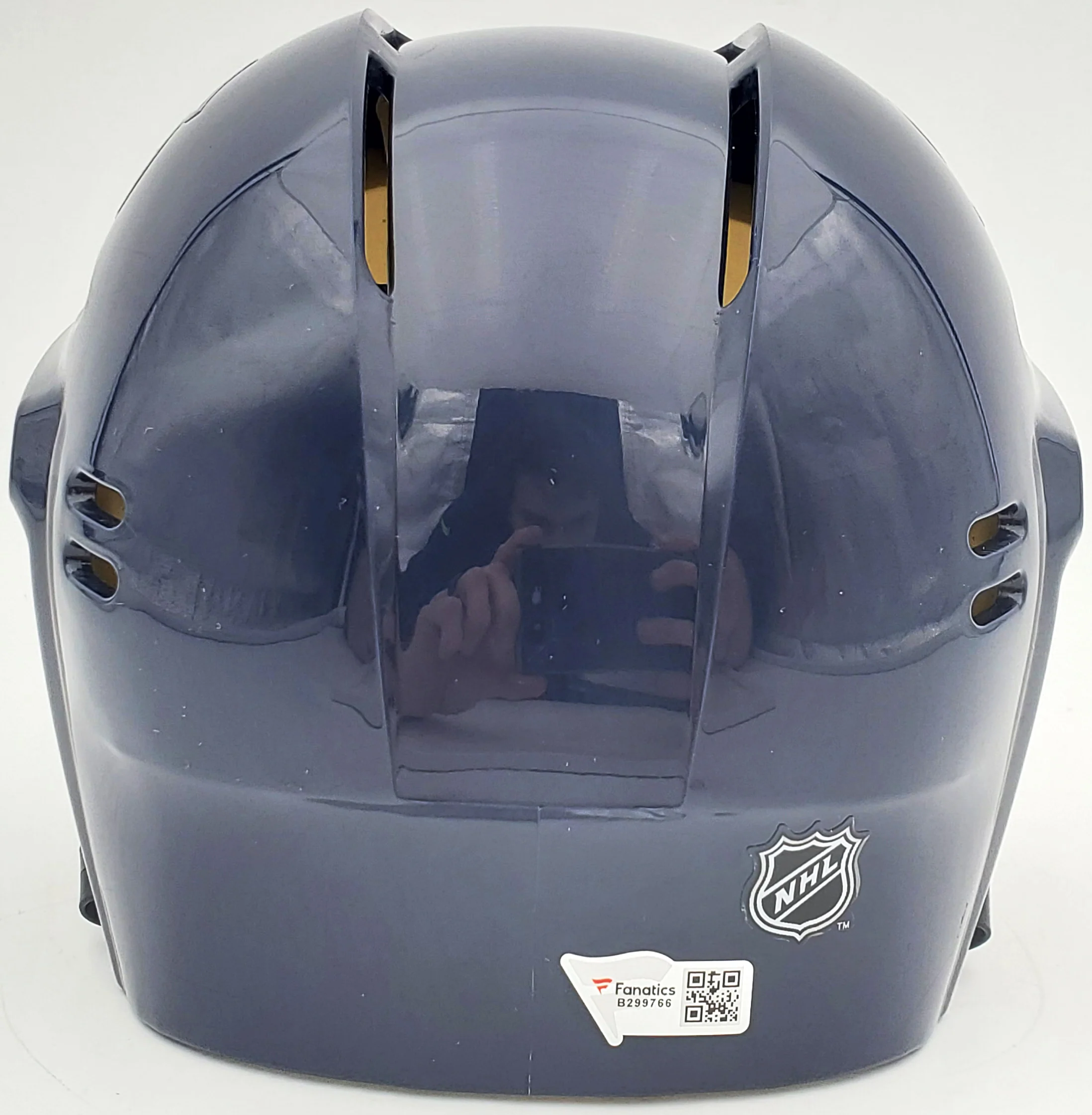 Will Borgen Autographed Seattle Kraken Blue Mini Helmet Fanatics Holo Stock #200305 - Image 3