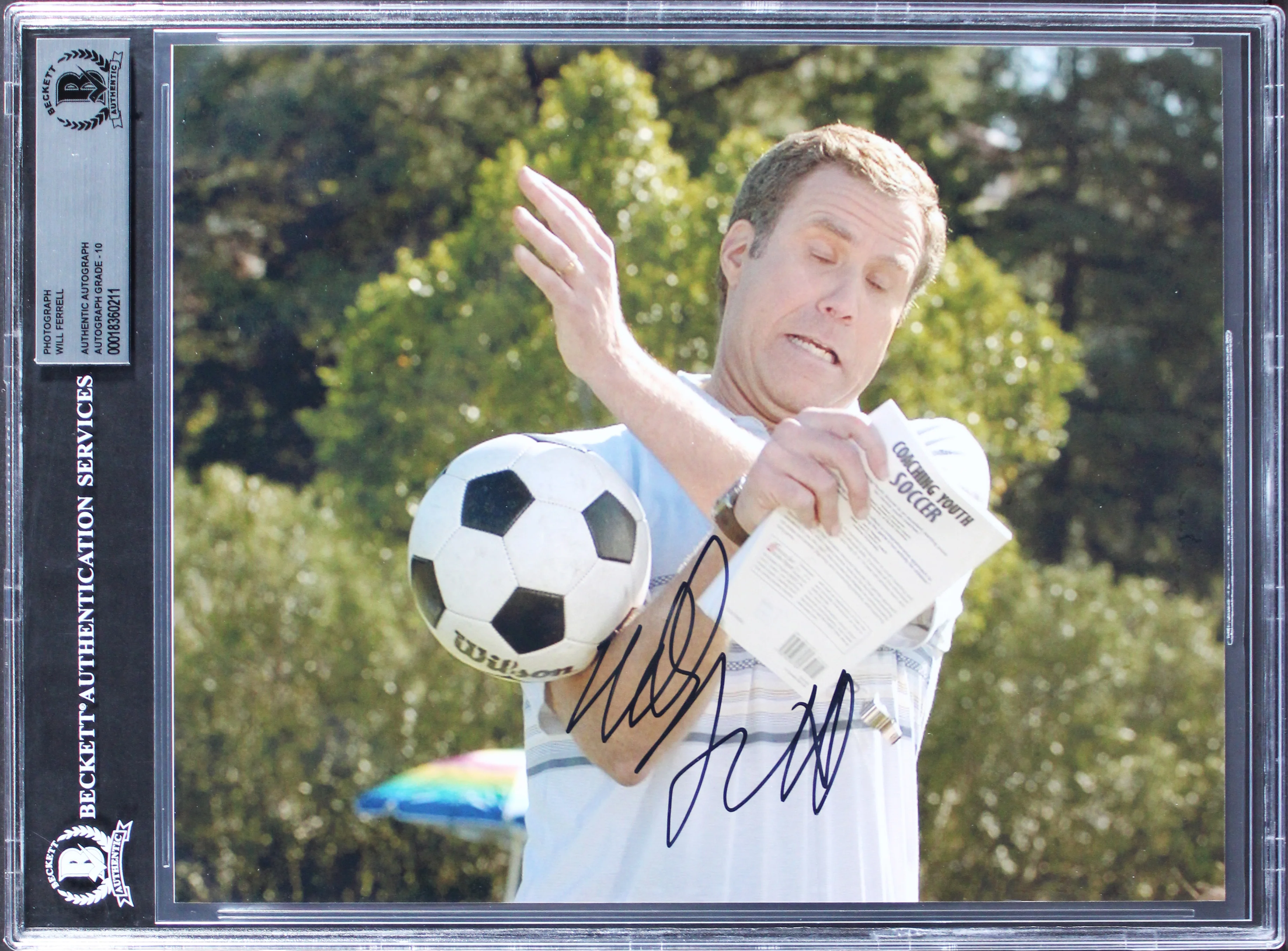 Will Ferrell Kicking & Screaming Signed 8x10 Photo Auto Graded 10! BAS Slabbed - Image 2