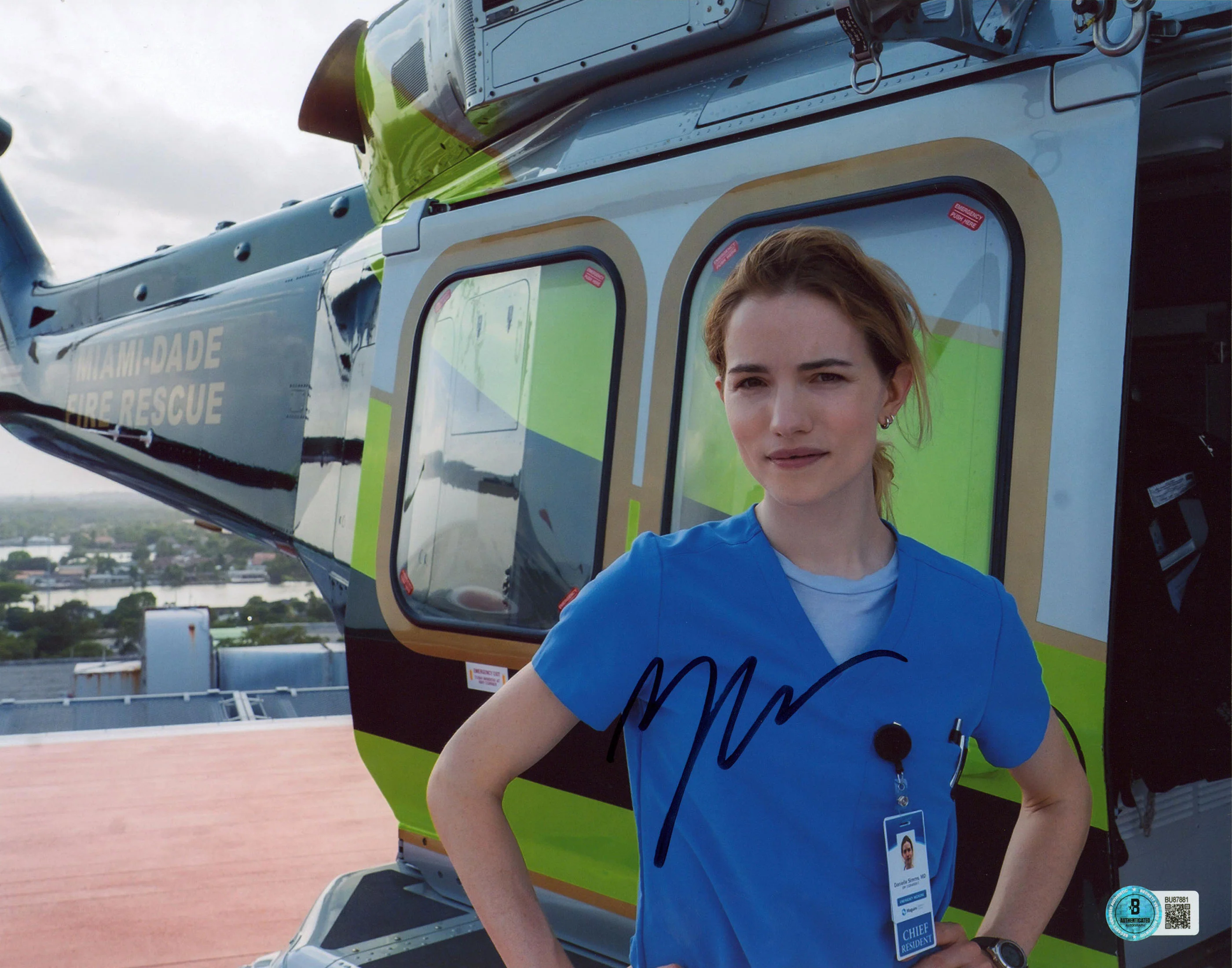 Willa Fitzgerald Pulse Authentic Signed 11x14 Horizontal Photo BAS #BU87881 - Image 2