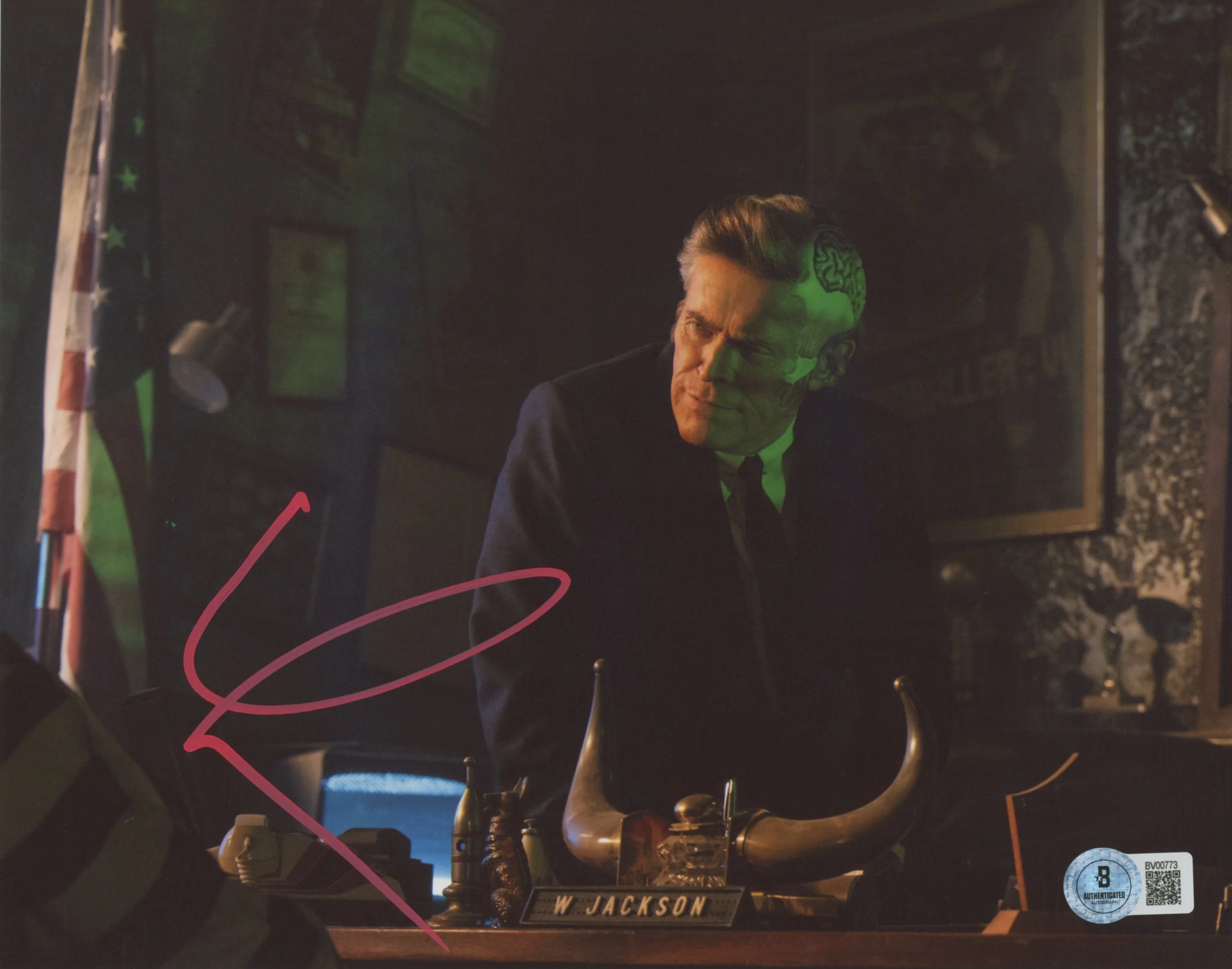Willem Dafoe Beetlejuice 2 Authentic Signed 8x10 Photo BAS #BV00773 - Image 2