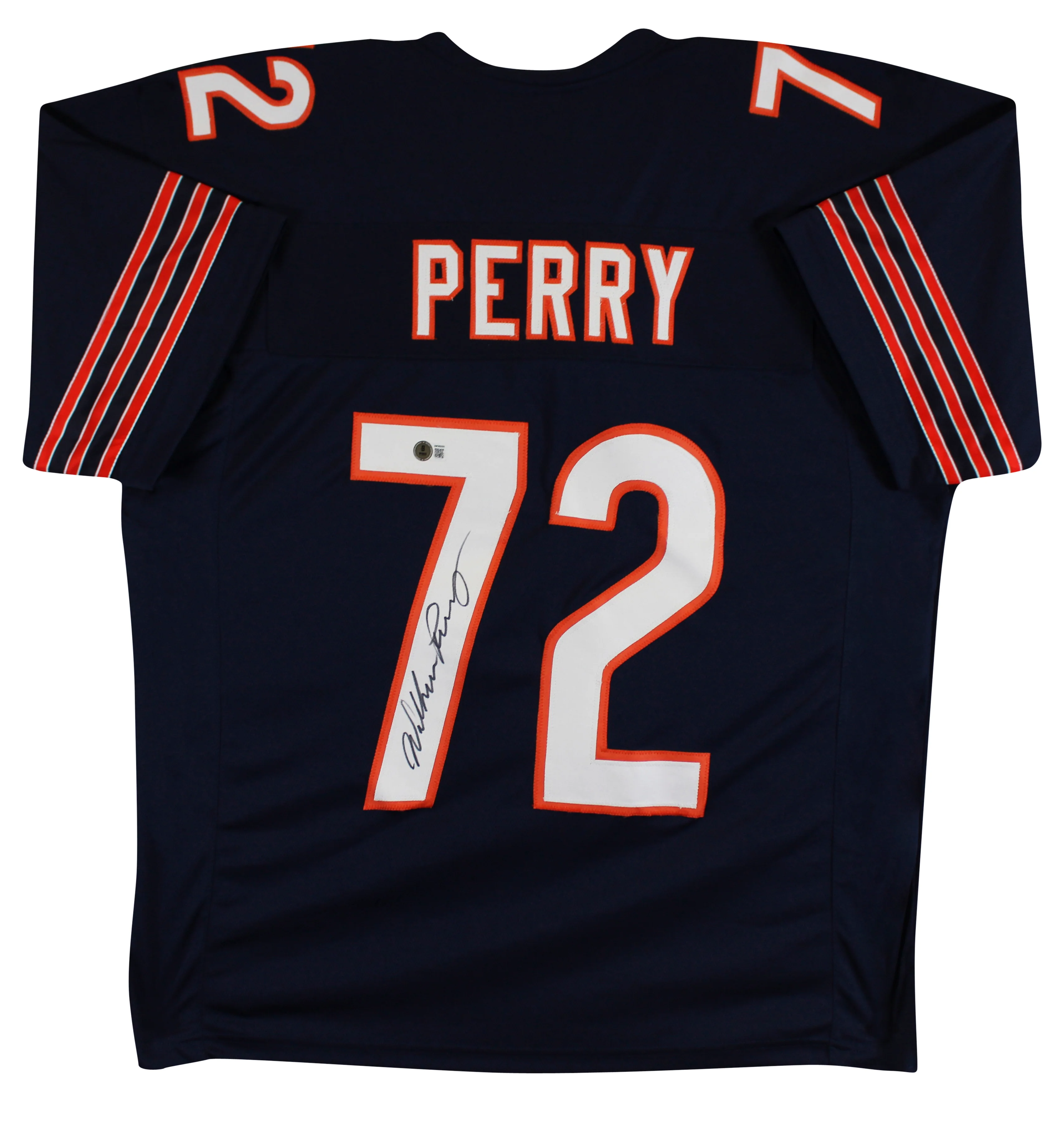 William Perry Authentic Signed Navy Pro Style Jersey Autographed BAS Witnessed - Image 2