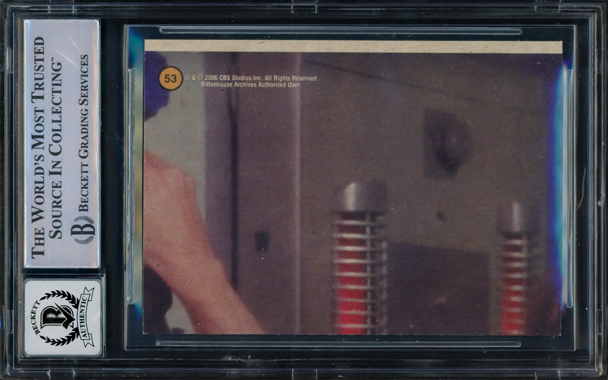 William Shatner Autographed 2006 Rittenhouse Card #53 Star Trek Captain Kirk Auto Grade Gem Mint 10 The Original Series 40th Anniversary Beckett BAS #16580842 - Image 2