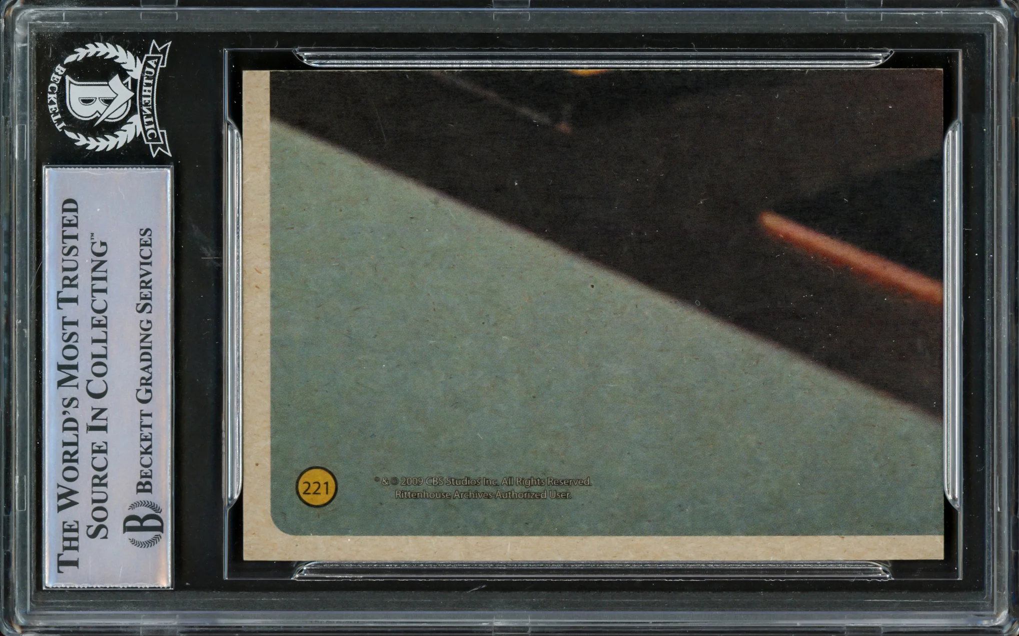William Shatner Autographed 2009 Rittenhouse Card #221 Star Trek Captain Kirk The Original Series 40th Anniversary Beckett BAS #16581137 - Image 2