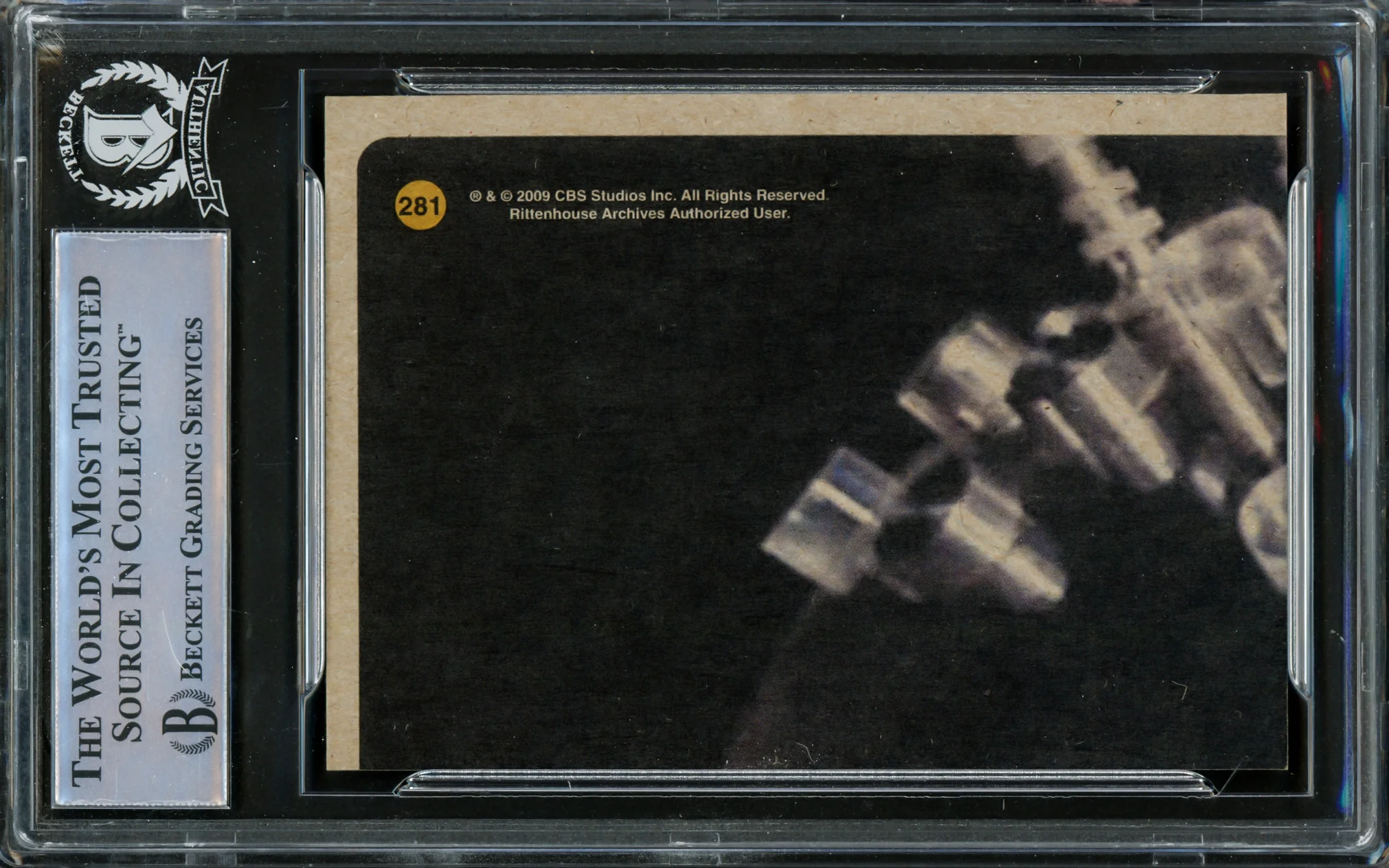 William Shatner Autographed 2009 Rittenhouse Card #281 Star Trek Captain Kirk The Original Series 40th Anniversary Beckett BAS #16581142 - Image 2