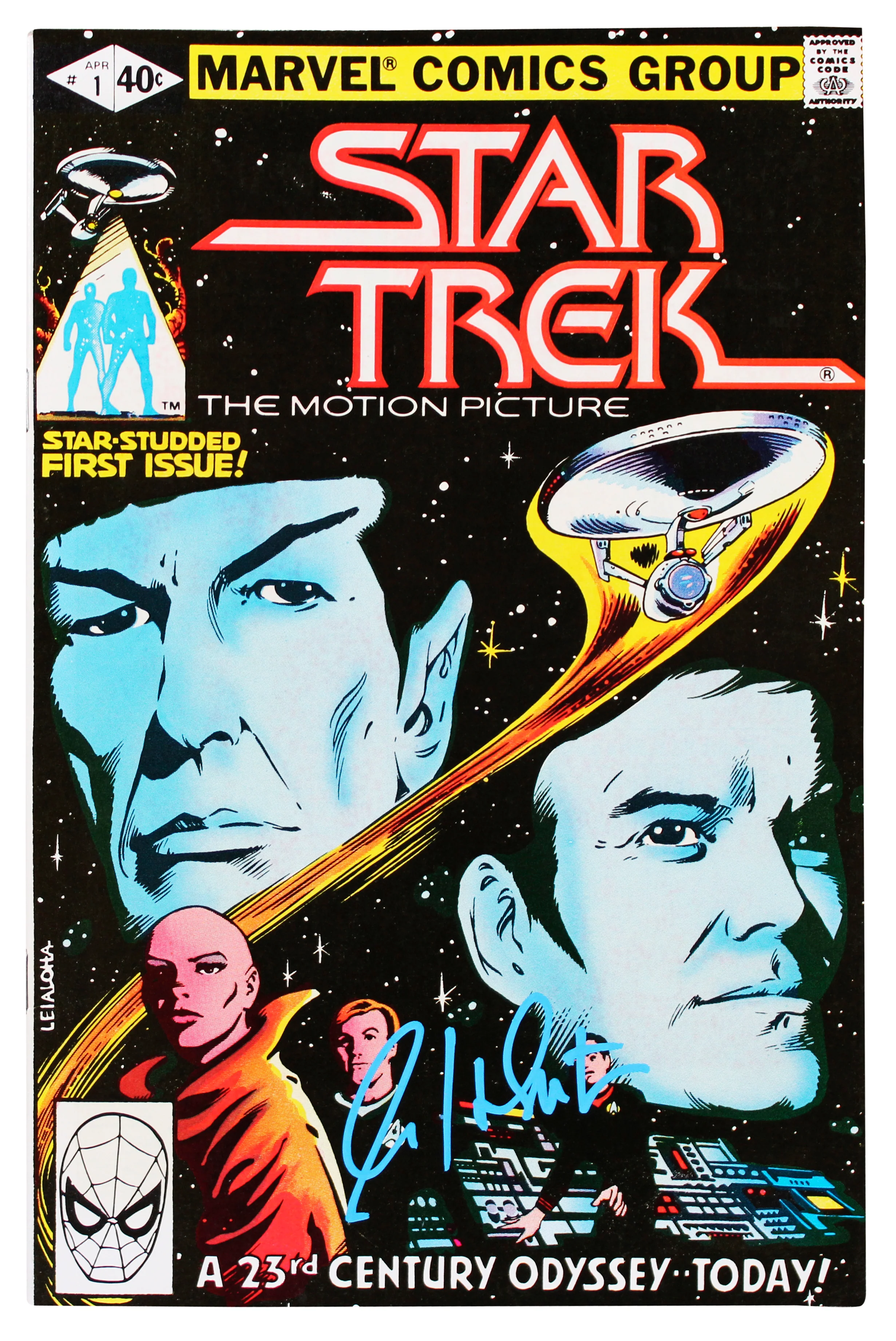 William Shatner Signed 1980 Star Trek The Motion Picture April #1 Comic BAS Wit - Image 2