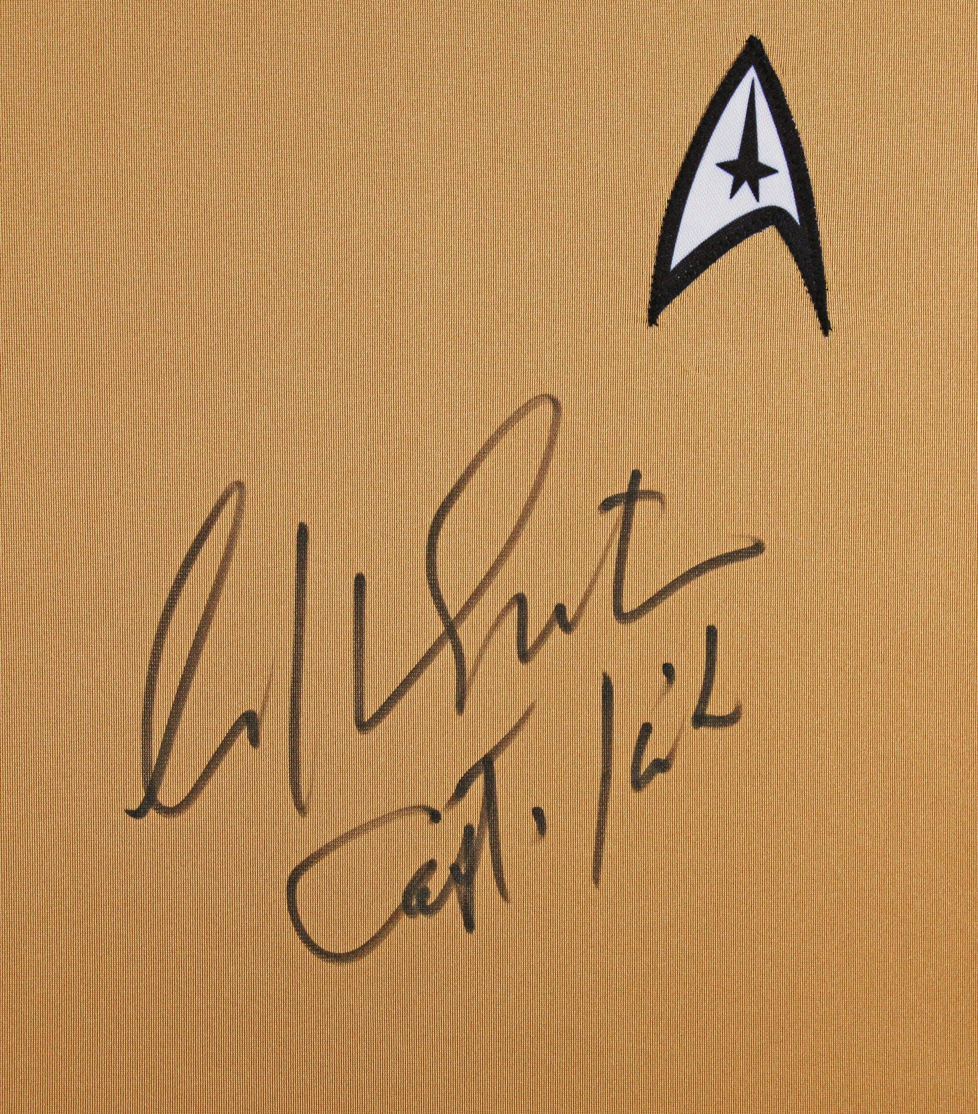 William Shatner Star Trek "Captain Kirk" Signed & Framed Uniform Shirt BAS Wit - Image 3