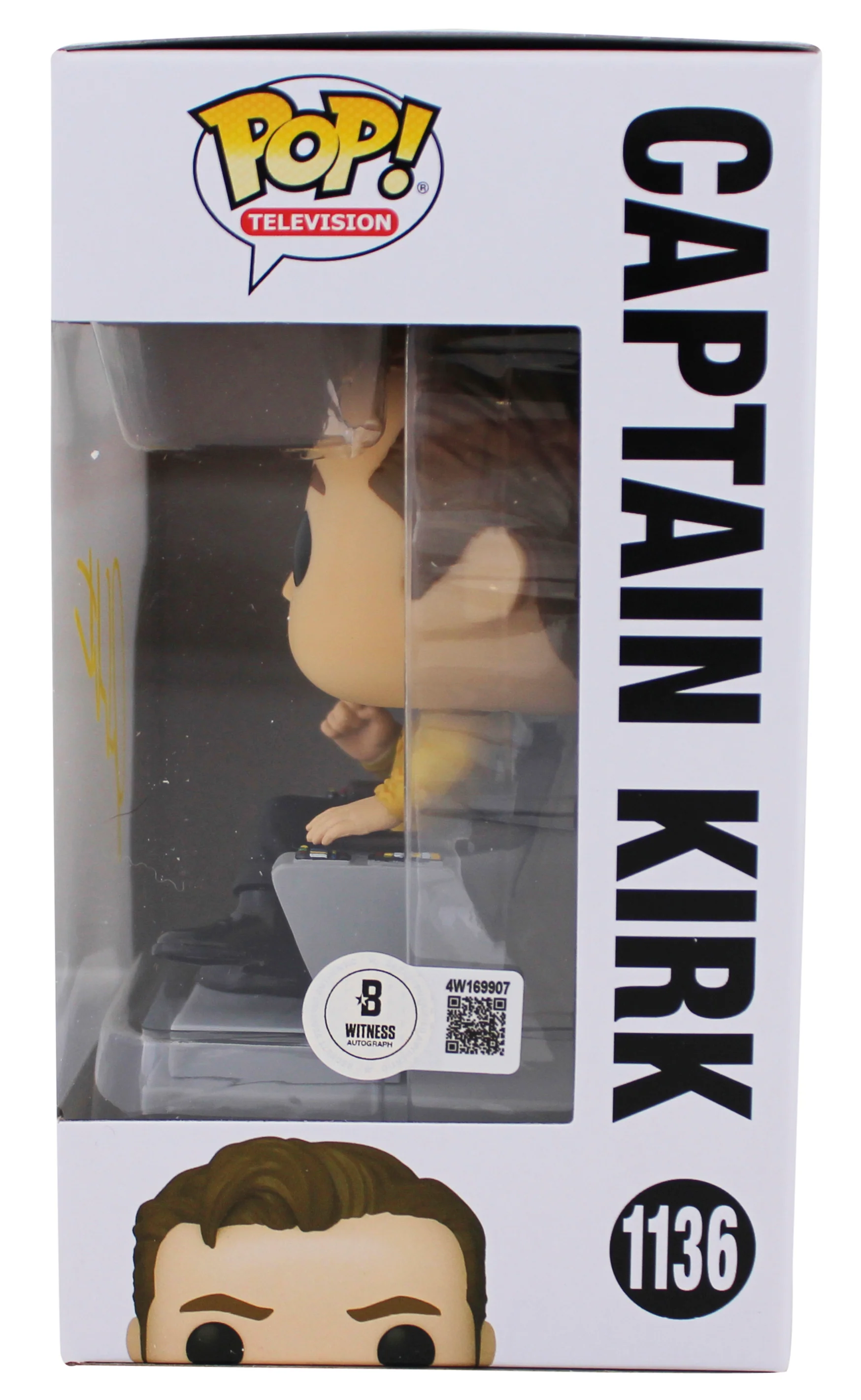 William Shatner Star Trek Signed Captain Kirk #1136 Funko Pop Figure BAS Witness - Image 4