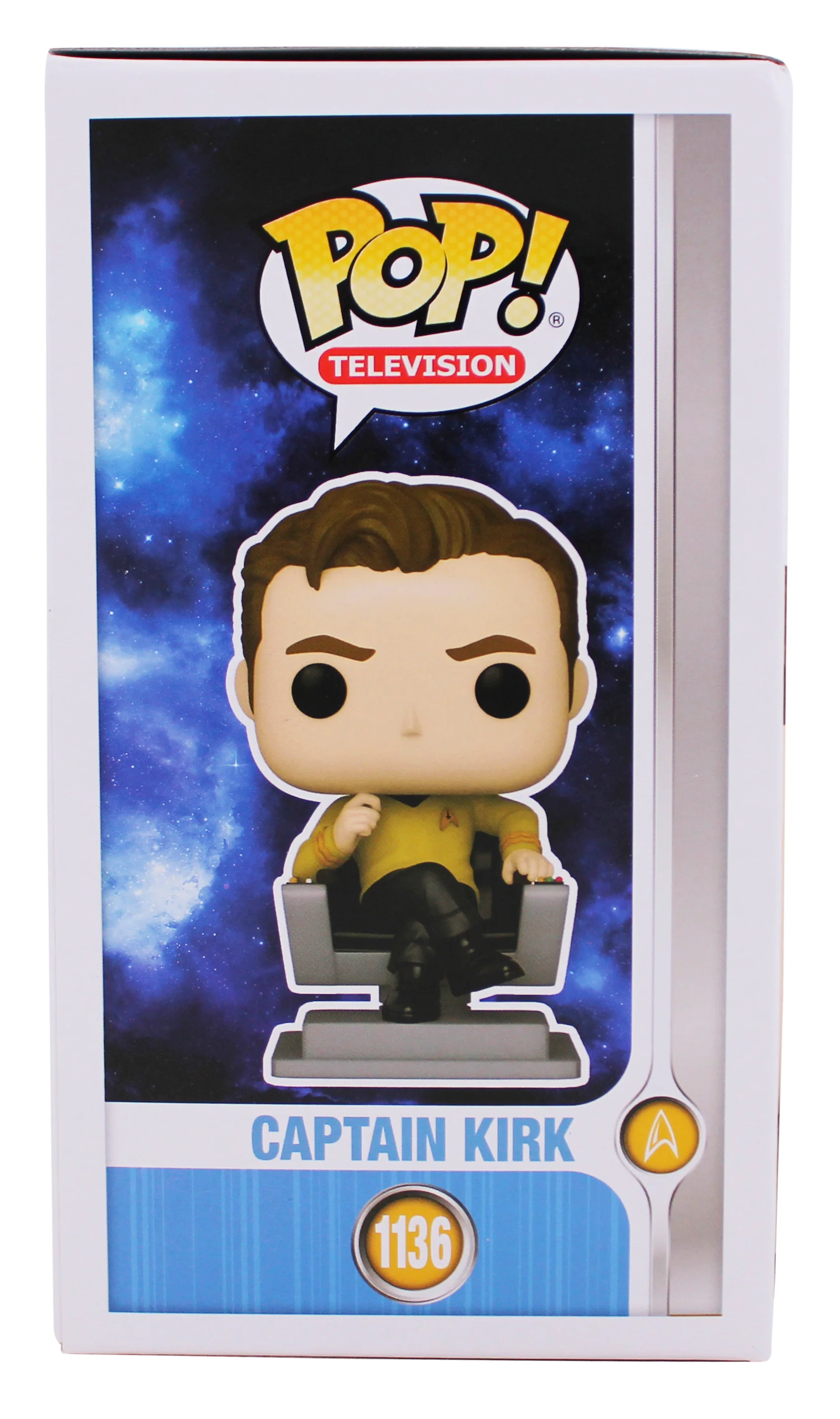 William Shatner Star Trek Signed Captain Kirk #1136 Funko Pop Figure BAS Witness - Image 6