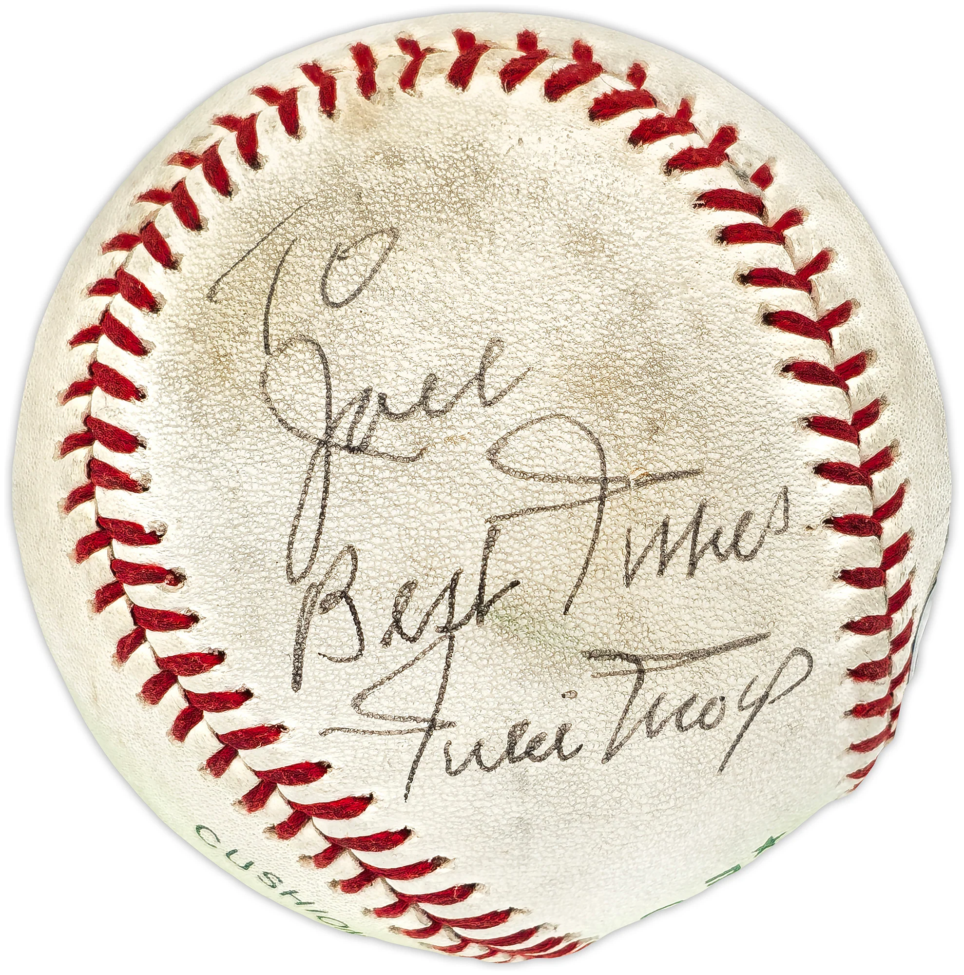 Willie Mays Autographed Official Feeney NL Baseball San Francisco Giants "To Jack Best Wishes" Vintage Signature Beckett BAS #AE08342 - Image 2