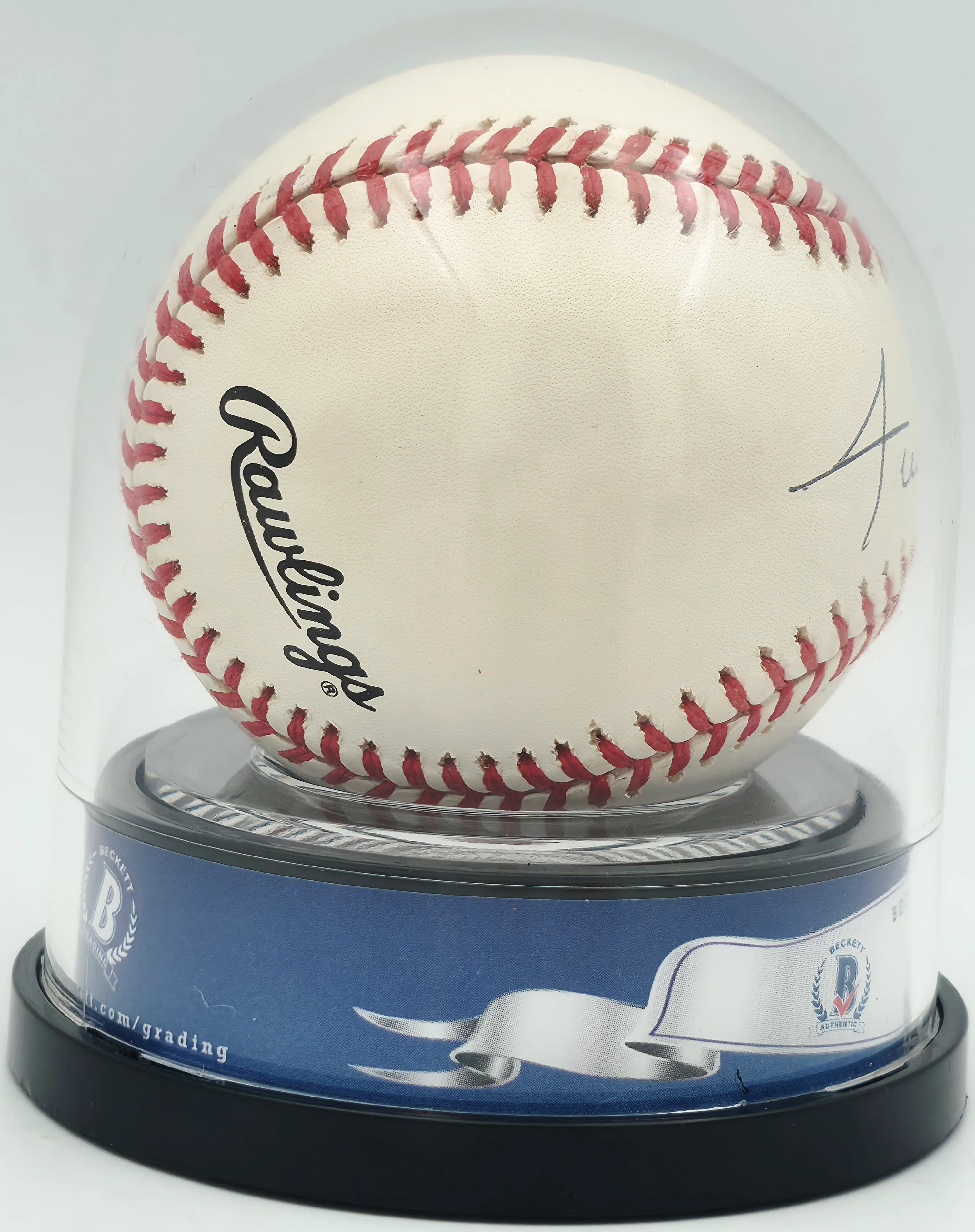 Willie Mays Autographed Official NL Baseball San Francisco Giants Auto Grade Mint 9 Beckett BAS #18630810 - Image 4