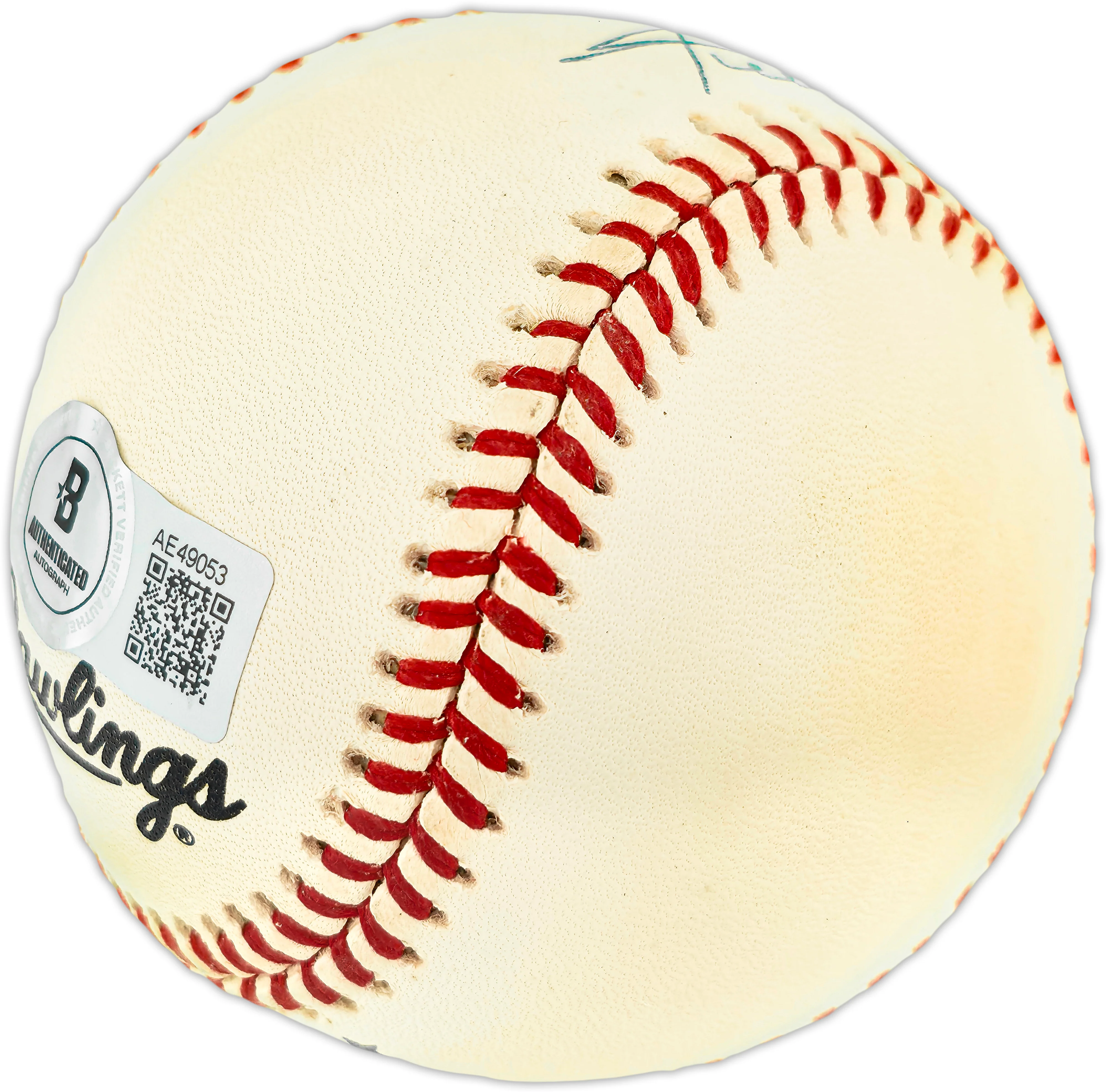 Willie Mays Autographed Official NL Baseball San Francisco Giants Beckett BAS #AE49053 - Image 3