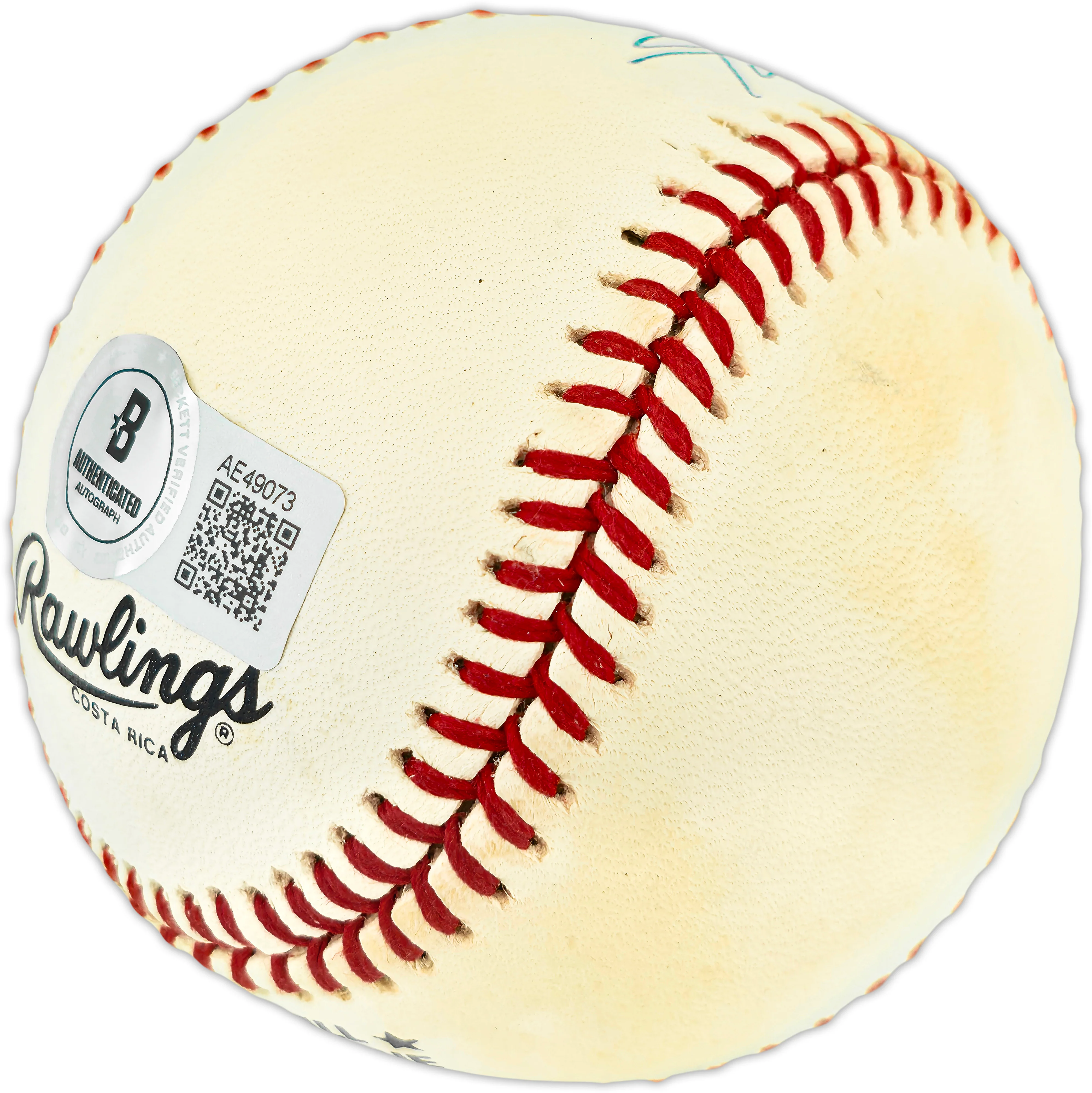 Willie Mays Autographed Official NL Baseball San Francisco Giants Beckett BAS #AE49073 - Image 3