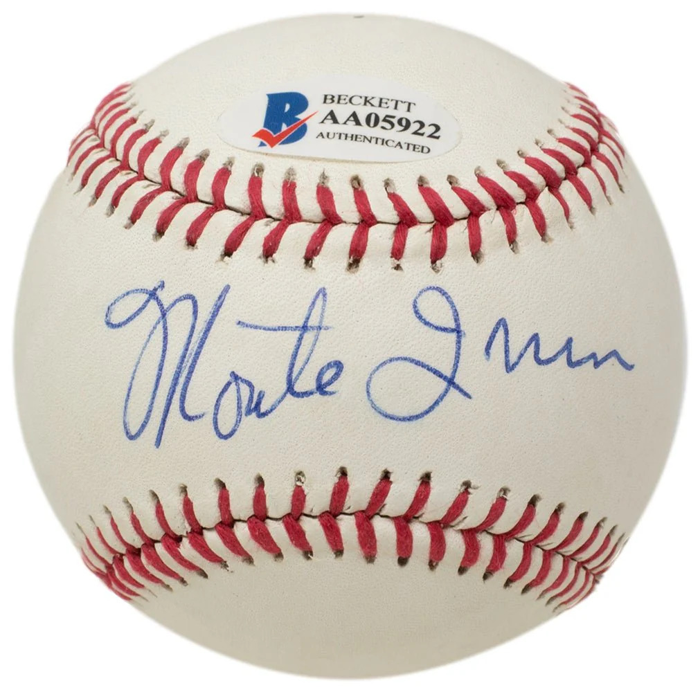 Willie Mays Monte Irvin Dual Signed Giants Baseball BAS LOA AA05922 - Image 2