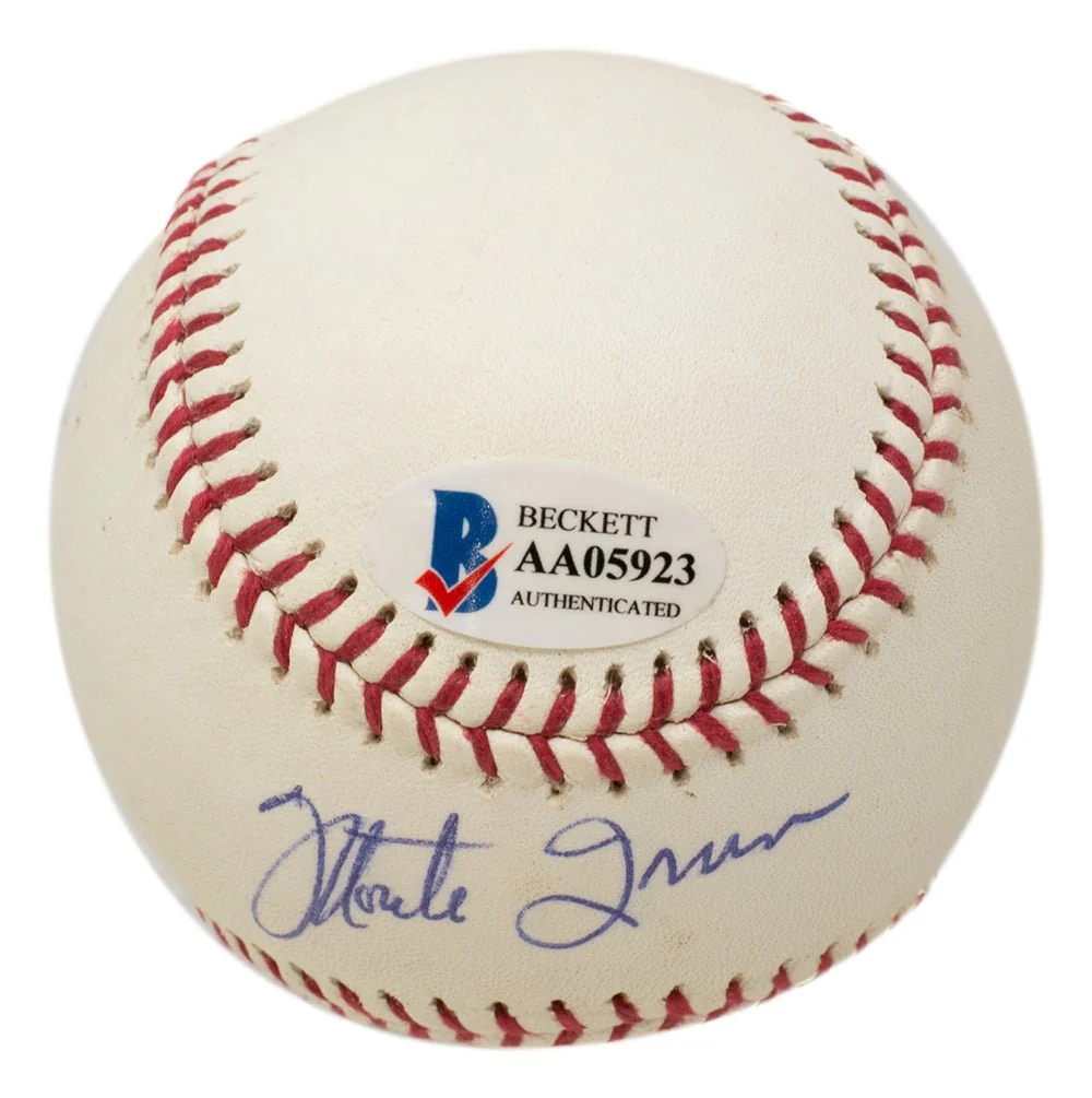 Willie Mays Monte Irvin Dual Signed Giants Baseball BAS LOA AA05923 - Image 3