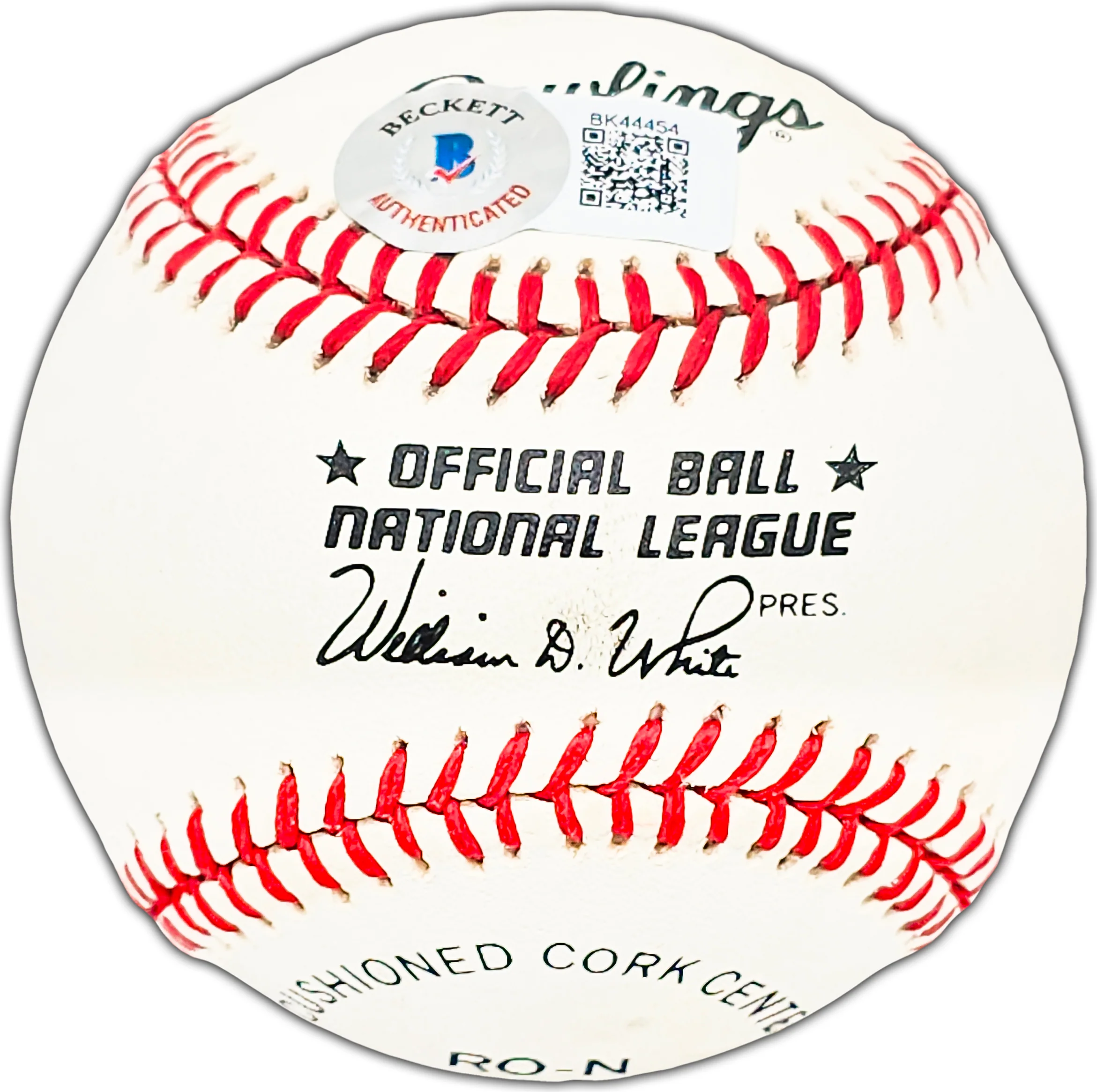 Willie McCovey Autographed Official NL Baseball San Francisco Giants Beckett BAS #BK44454 - Image 2