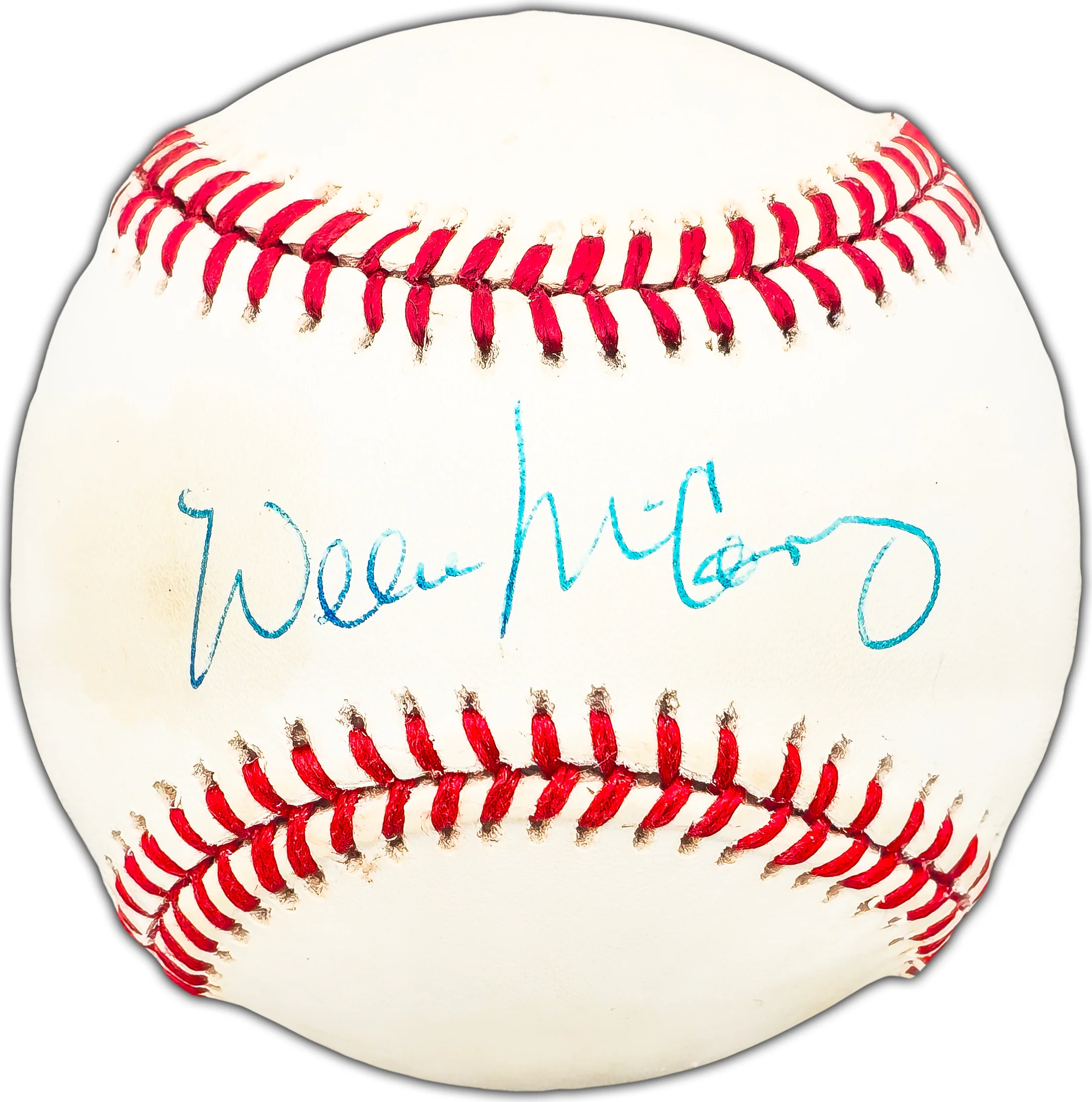 Willie McCovey Autographed Official NL Baseball San Francisco Giants Beckett BAS #BK44456