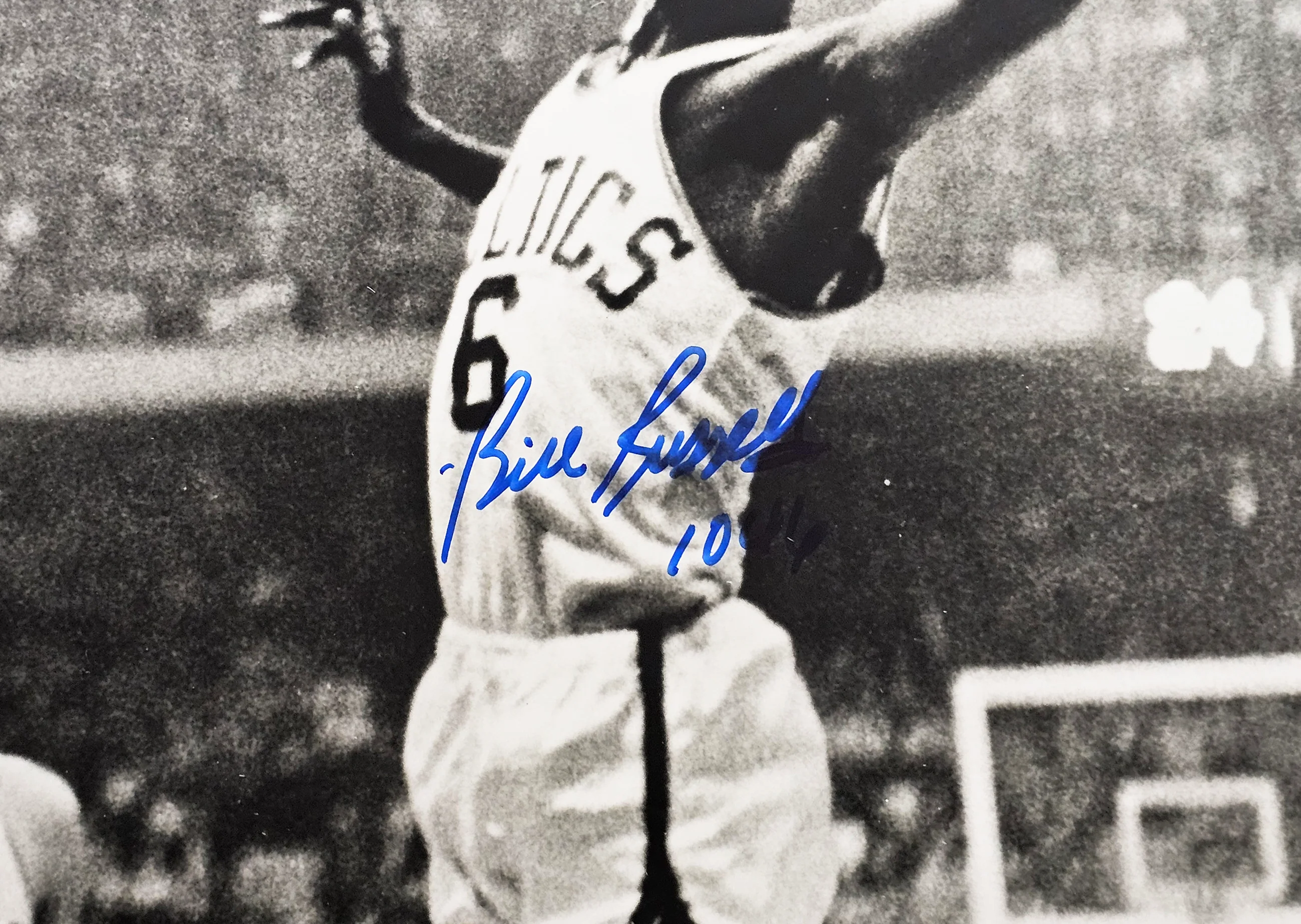 Wilt Chamberlain, Bill Russell & Tom Heinsohn Autographed Framed 16x20 Photo JSA #XX57681 - Image 4