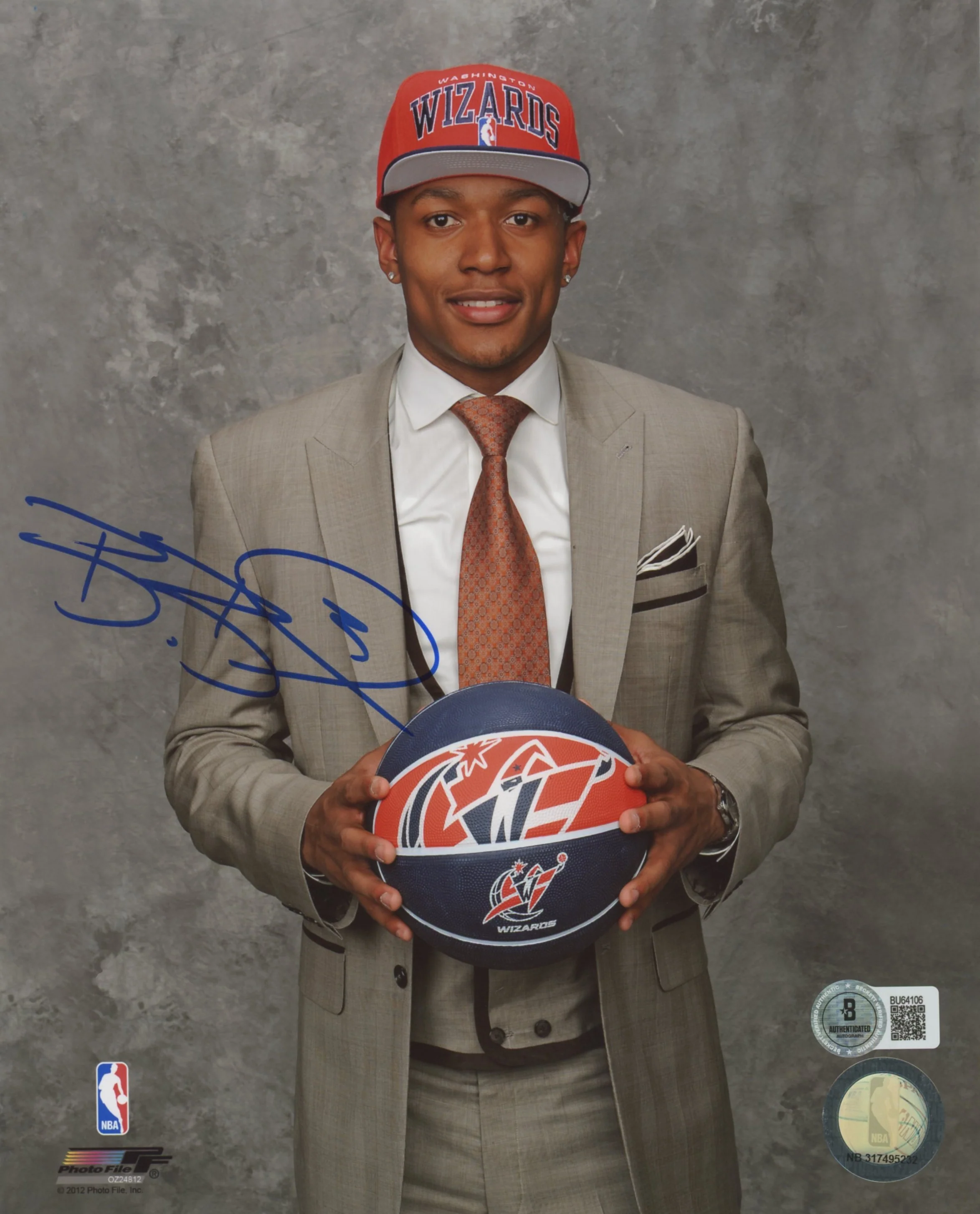 Wizards Bradley Beal Authentic Signed 8x10 Vertical Photo BAS #BU64106 - Image 2