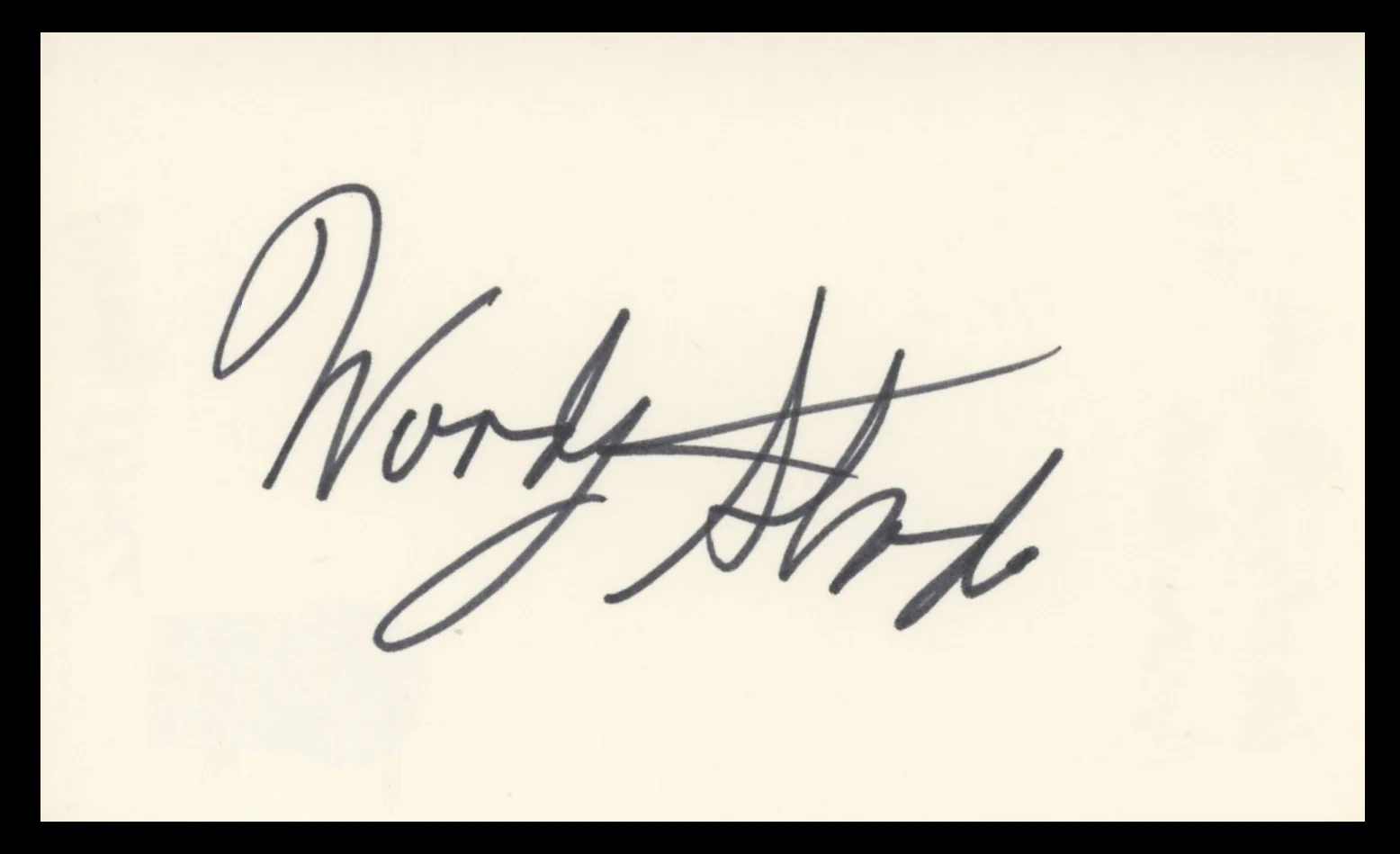 Woody Strode Spartacus Authentic Signed 3x5 Index Card BAS #BV59131 - Image 2