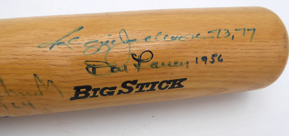 World Series MVP's Autographed Rawlings Bat With 10 Signatures Including Reggie Jackson Beckett BAS QR #AE49010 - Image 3