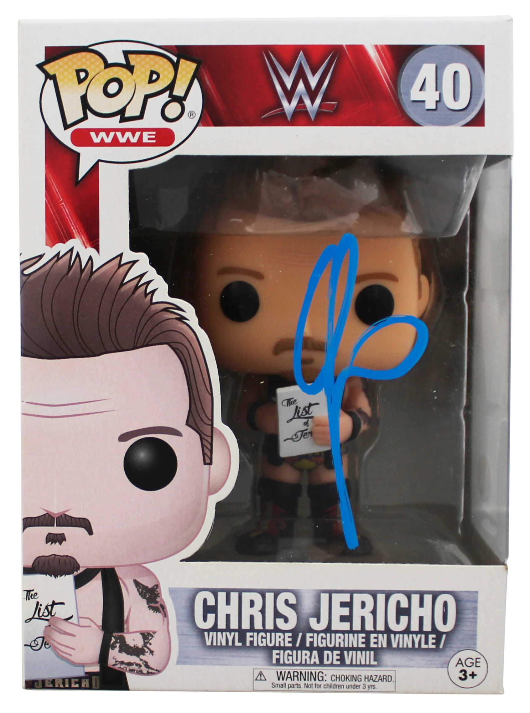 WWE Chris Jericho Authentic Signed #40 Funko Pop Vinyl Figure JSA #CD80419 - Image 2