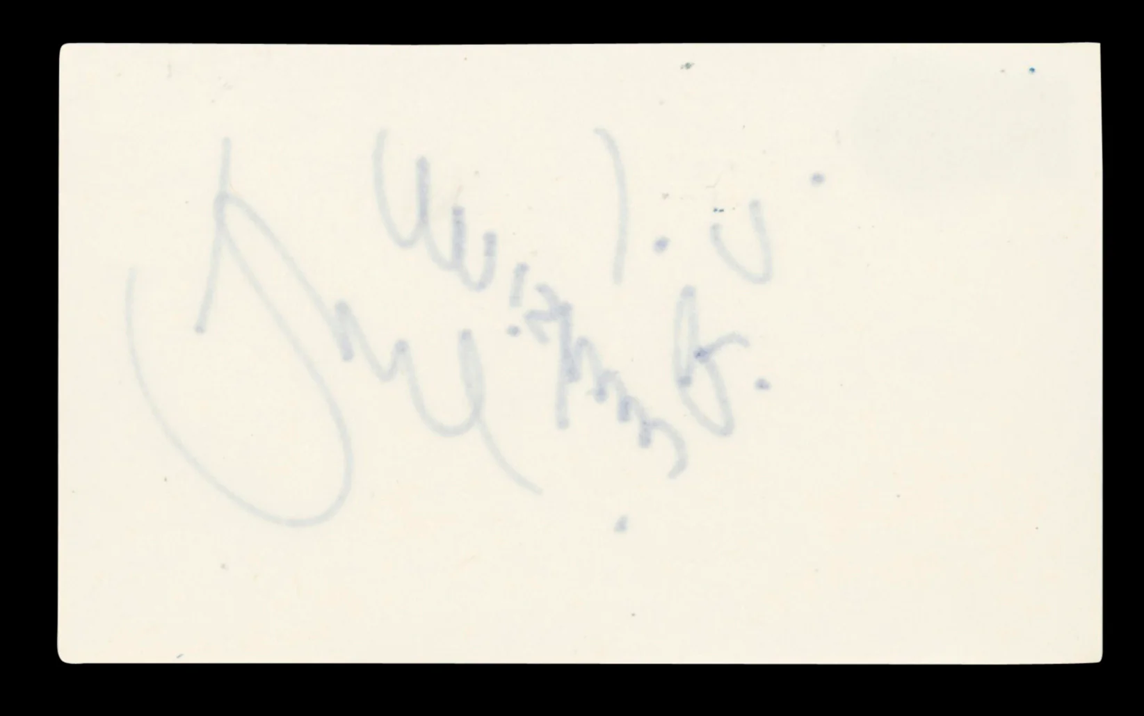 WWE Rey Mysterio Jr. "?" Authentic Signed 3x5 Index Card BAS #BT03513 - Image 3