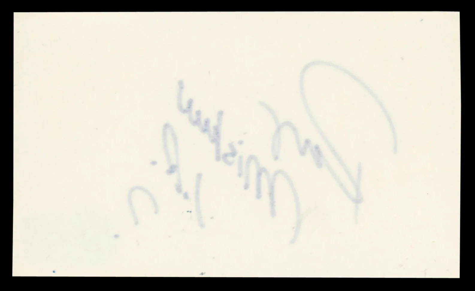 WWE Rey Mysterio Jr. "?" Authentic Signed 3x5 Index Card BAS #BT03515 - Image 3