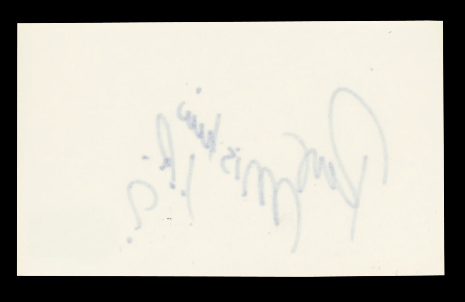 WWE Rey Mysterio Jr. "?" Authentic Signed 3x5 Index Card BAS #BT03517 - Image 3