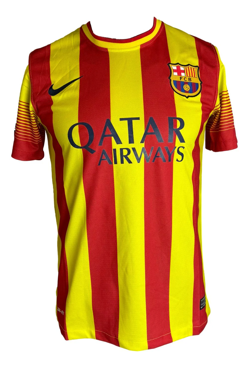 Xavi Signed Barcelona 2013/14 Nike Soccer Jersey BAS - Image 3