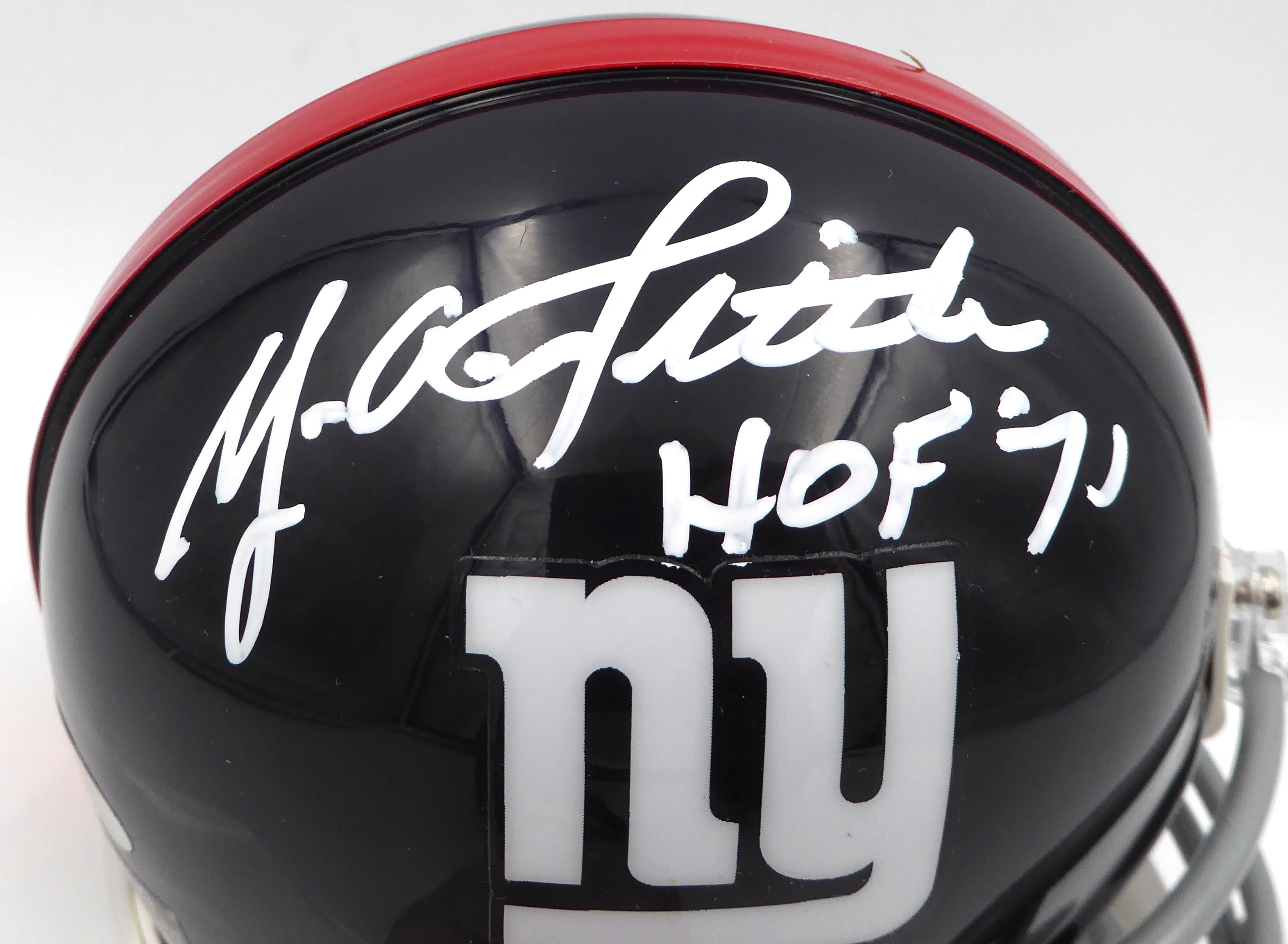 Y.A. Tittle Autographed New York Giants Mini Helmet "HOF 71" TriStar Holo #7745968 - Image 2
