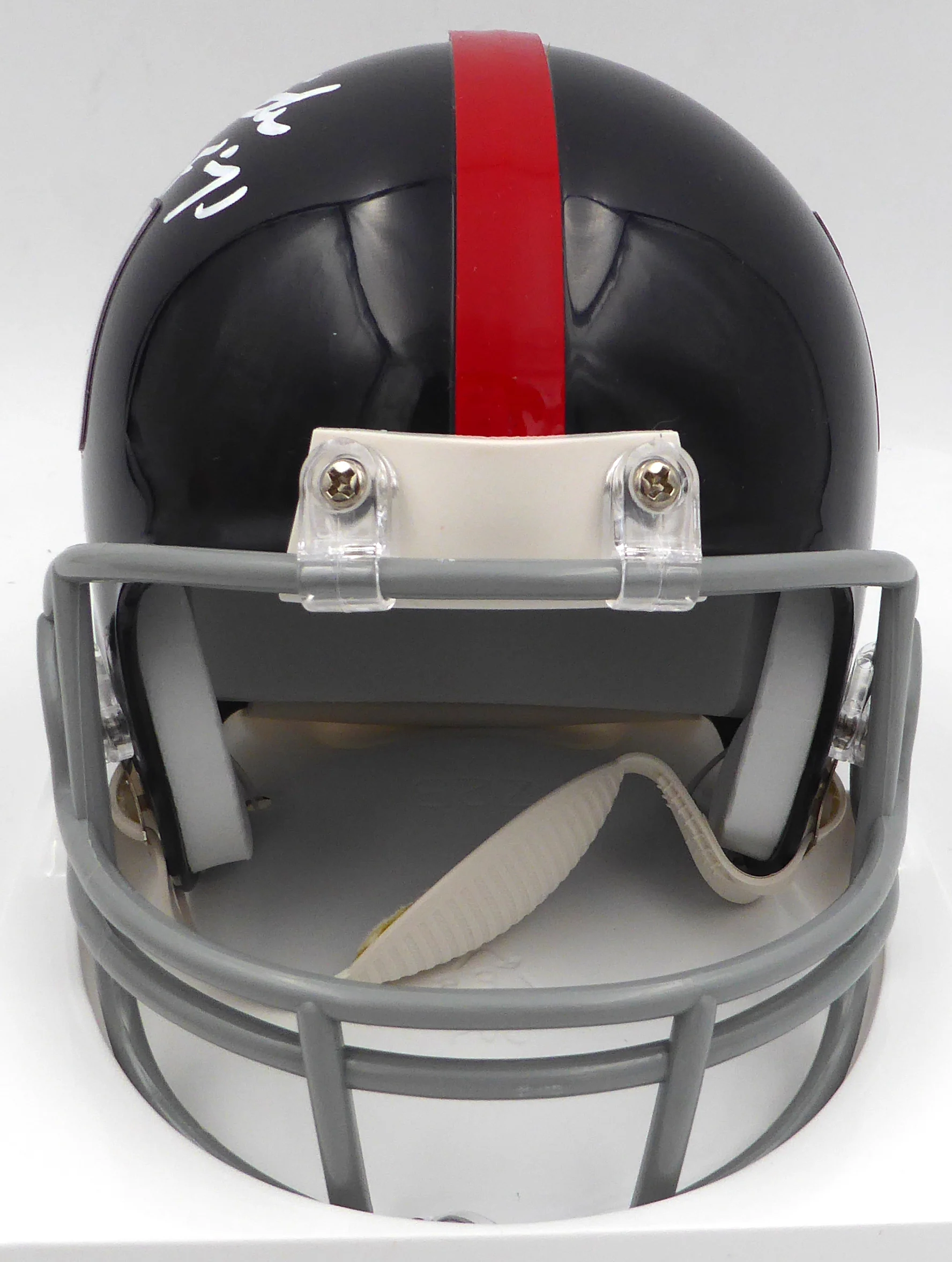 Y.A. Tittle Autographed New York Giants Mini Helmet "HOF 71" TriStar Holo #7745968 - Image 3