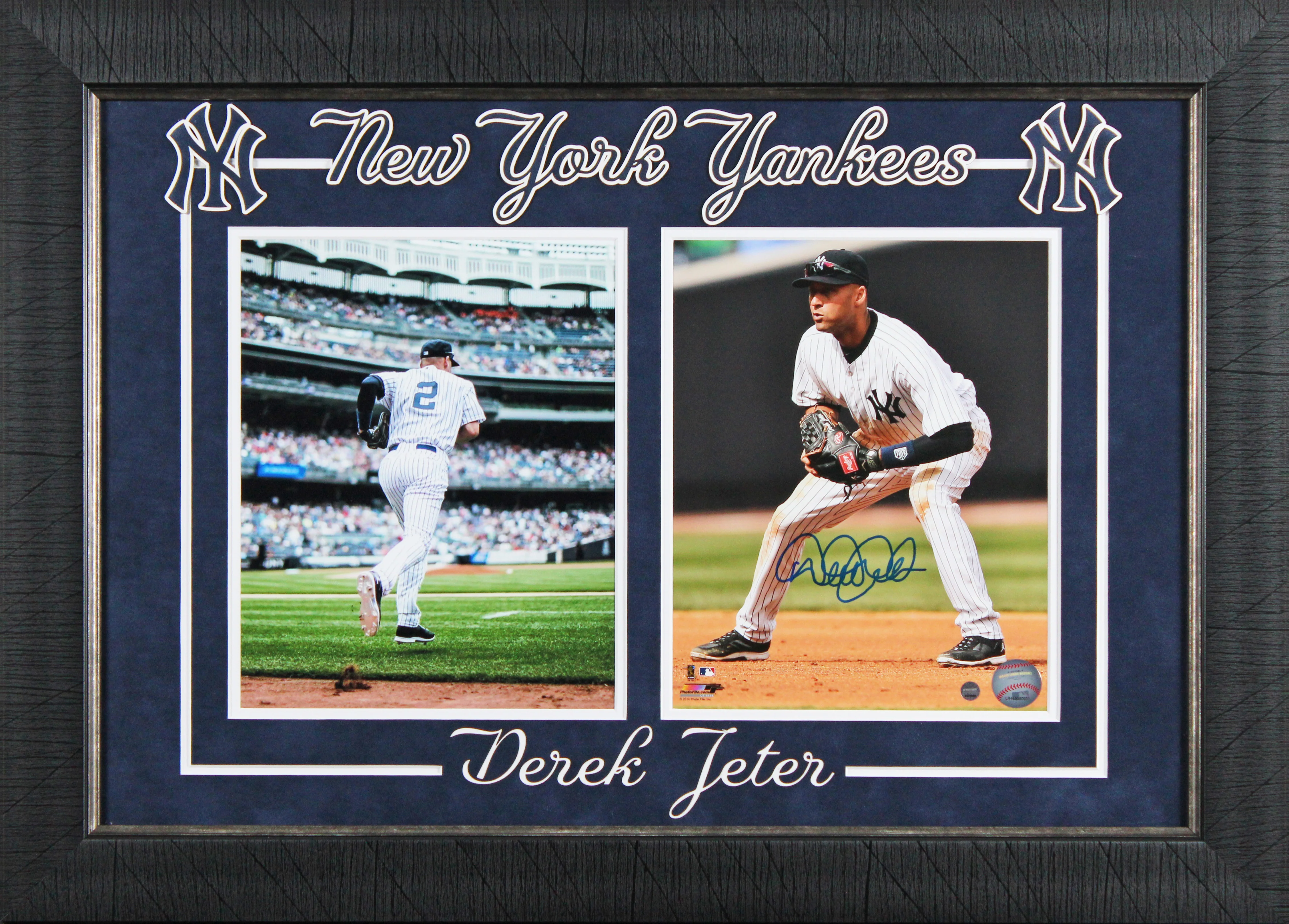 Yankees Derek Jeter Authentic Signed 8x10 Framed Photo Steiner #SS236494
