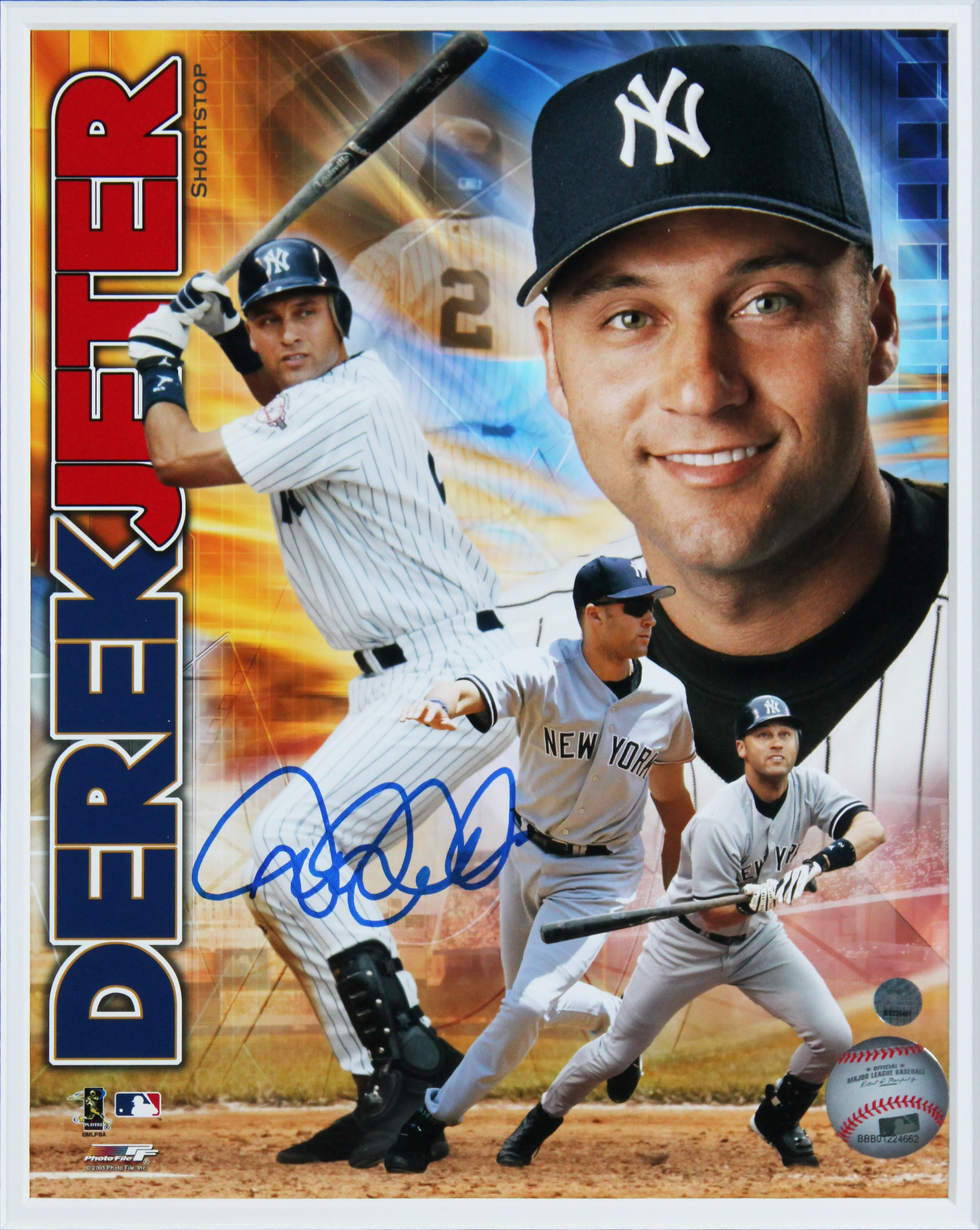 Yankees Derek Jeter Authentic Signed 8x10 Framed Photo Steiner #SS236497 - Image 3