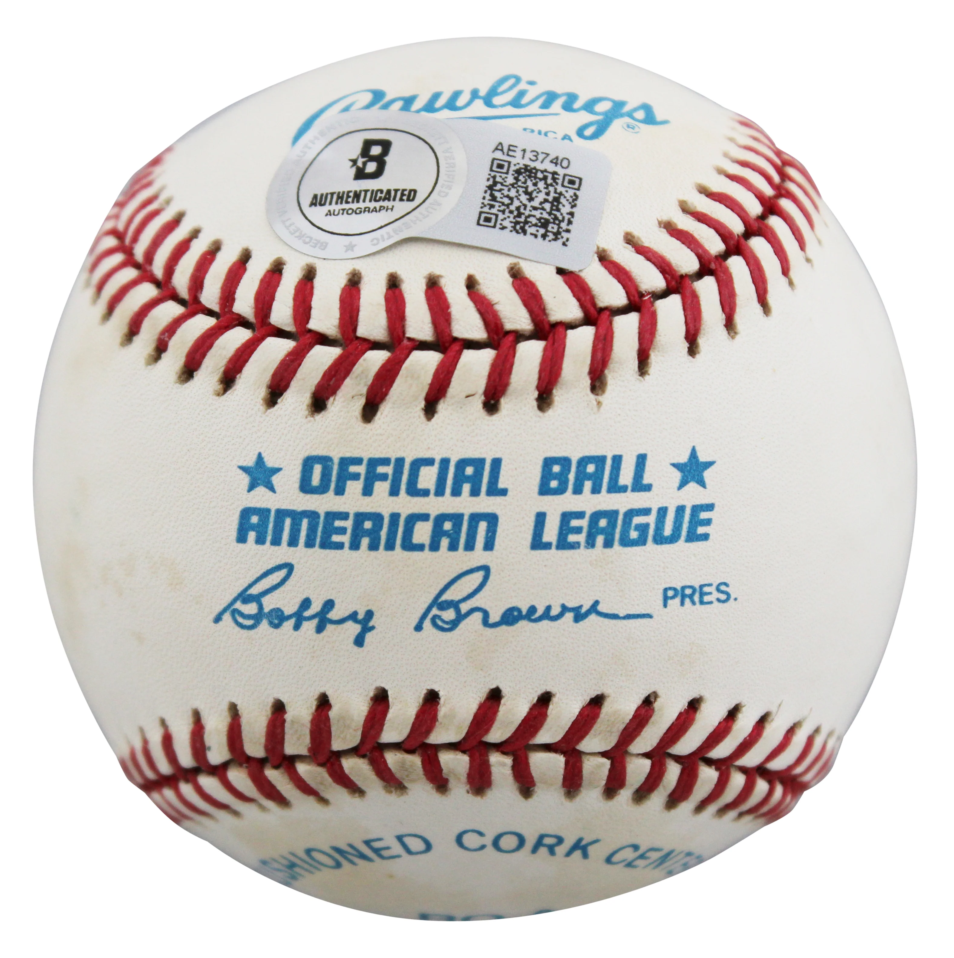 Yankees Mickey Mantle Authentic Signed Bobby Brown OAL Baseball BAS #AE13740 - Image 8
