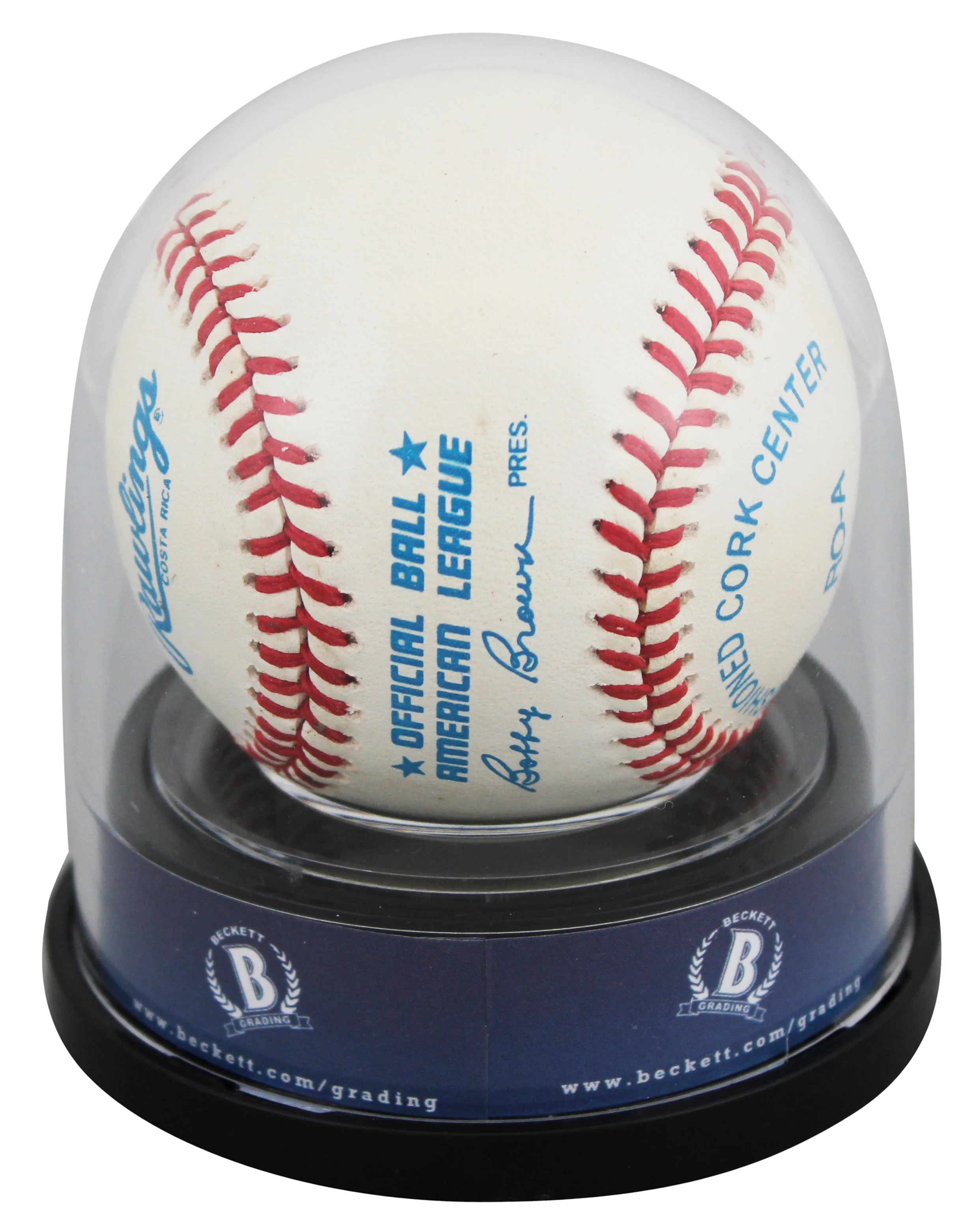 Yankees Mickey Mantle "No. 7" Authentic Signed OAL Baseball Auto 10! BAS Encap - Image 4